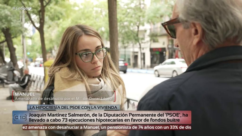 Manuel, amenazado de desahucio por Óscar López: "Soy pensionista y claro, ¿dónde voy? Son unos sinvergüenzas"