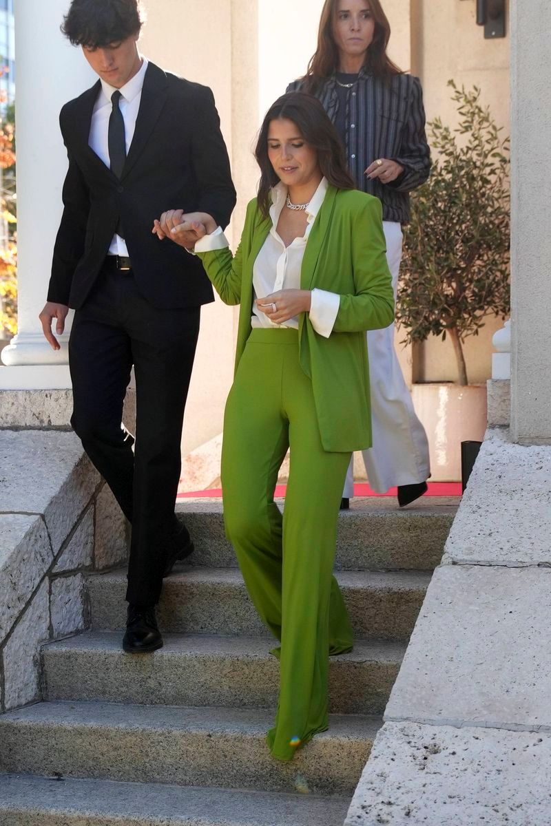Tana Rivera, en su reaparición en un evento de la marca Rabat, en Madrid