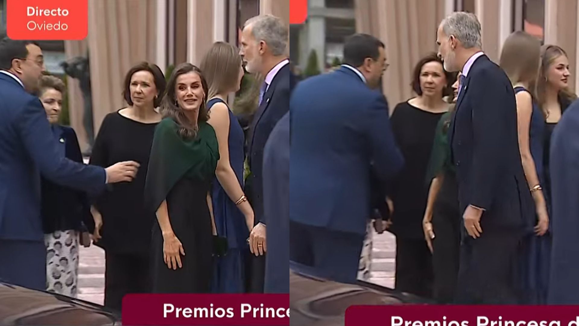 Adrián Barbón se ha acercado a Felipe y Letizia para reclamar su atención por un motivo