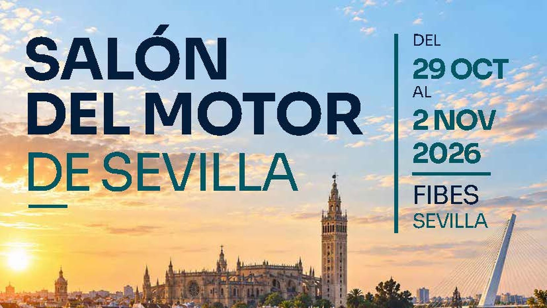Cartel de la 16ª edición del Salón del Motor de Sevilla: