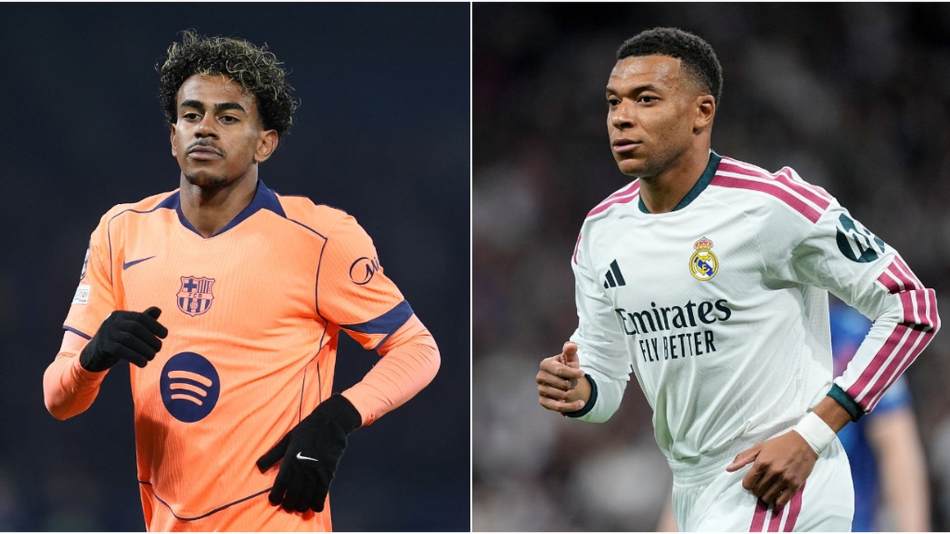 Lamine Yamal y Kylian Mbappé