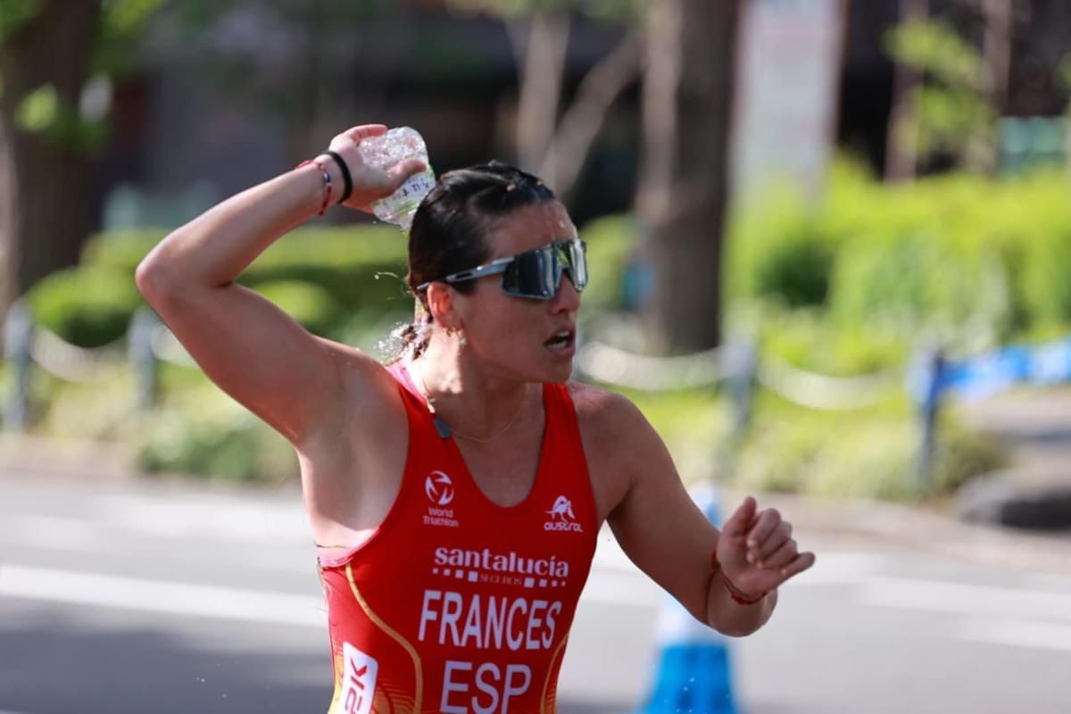 Marta Francés durante una competición