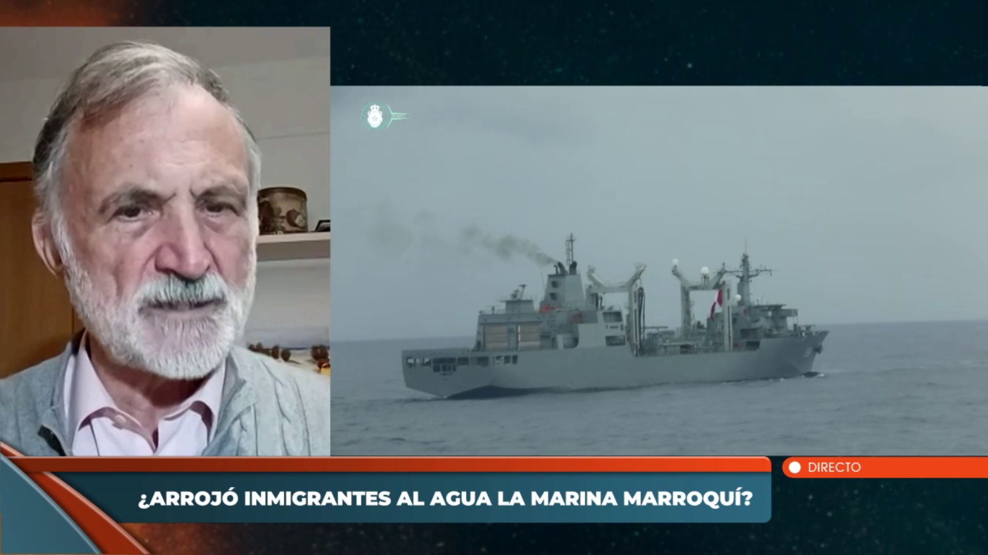 El almirante Rodríguez Garat apunta a un “ataque híbrido” al hablar sobre el buque que arrojó migrantes en Ceuta