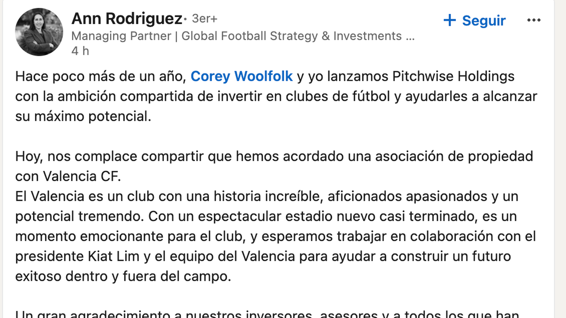 El mensaje de Ann Rodriguez