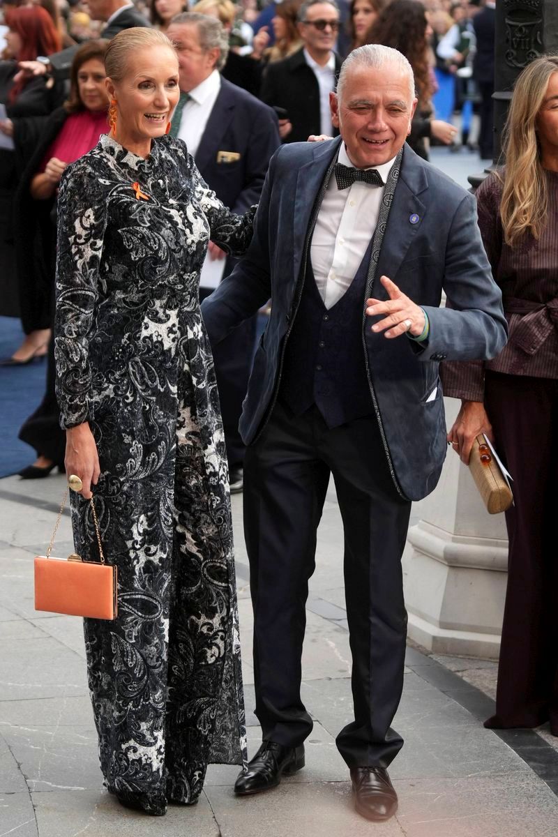 Juan Ramón Lucas y Sandra Ibarra, en los Premios Princesa de Asturias 2026