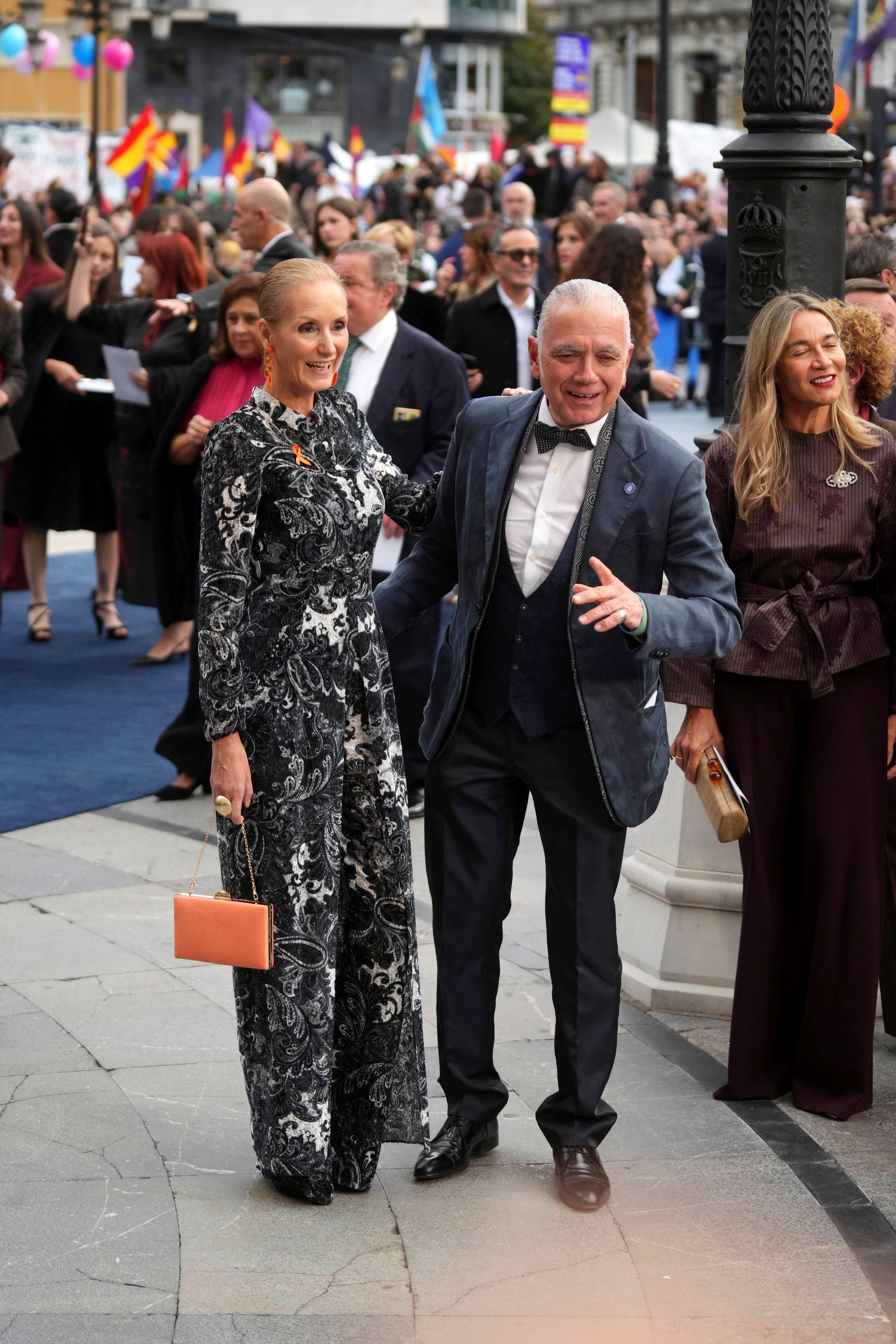 Juan Ramón Lucas y Sandra Ibarra, en los Premios Princesa de Asturias 2026
