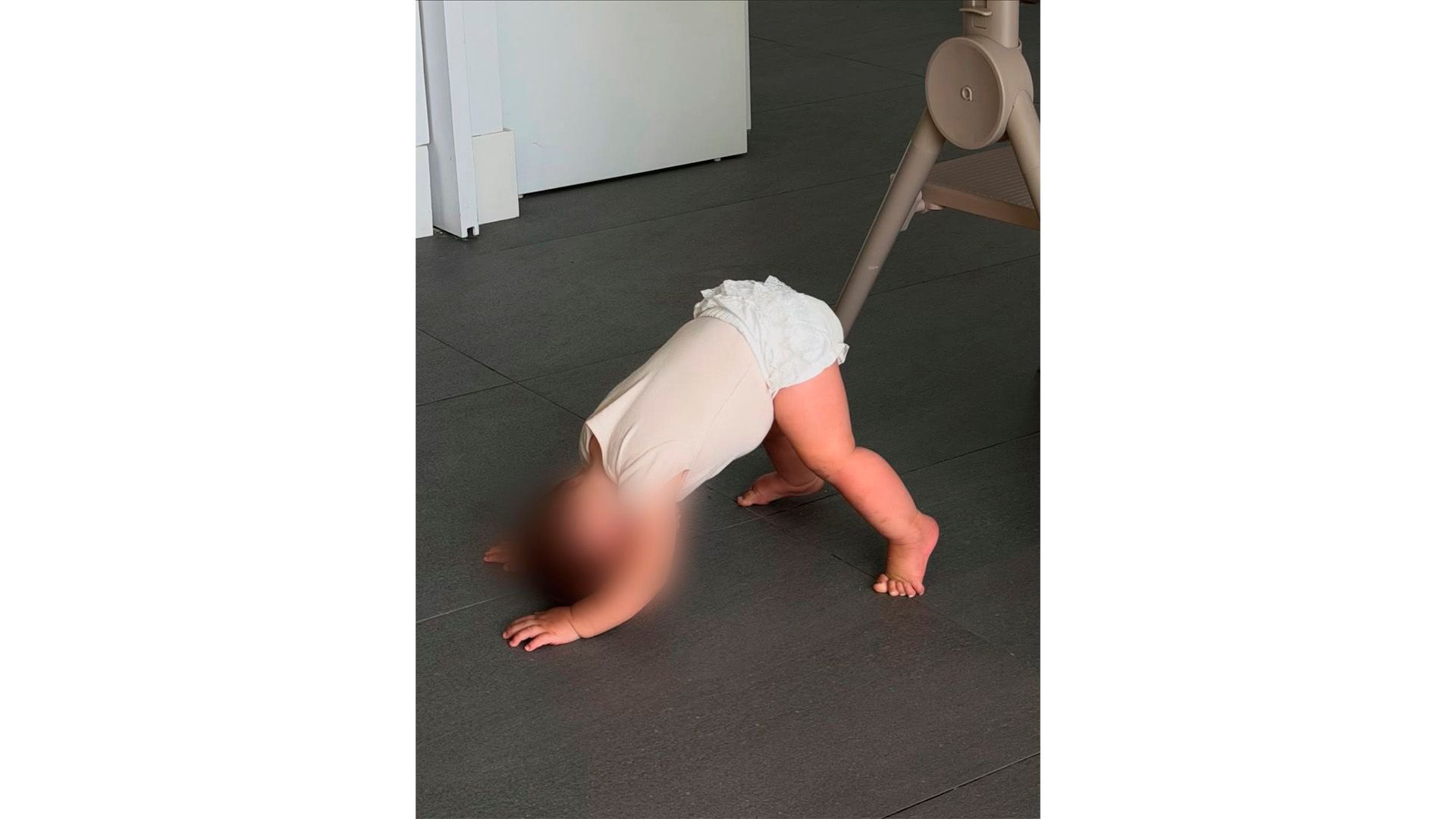 La foto que publicó Estela de su bebé