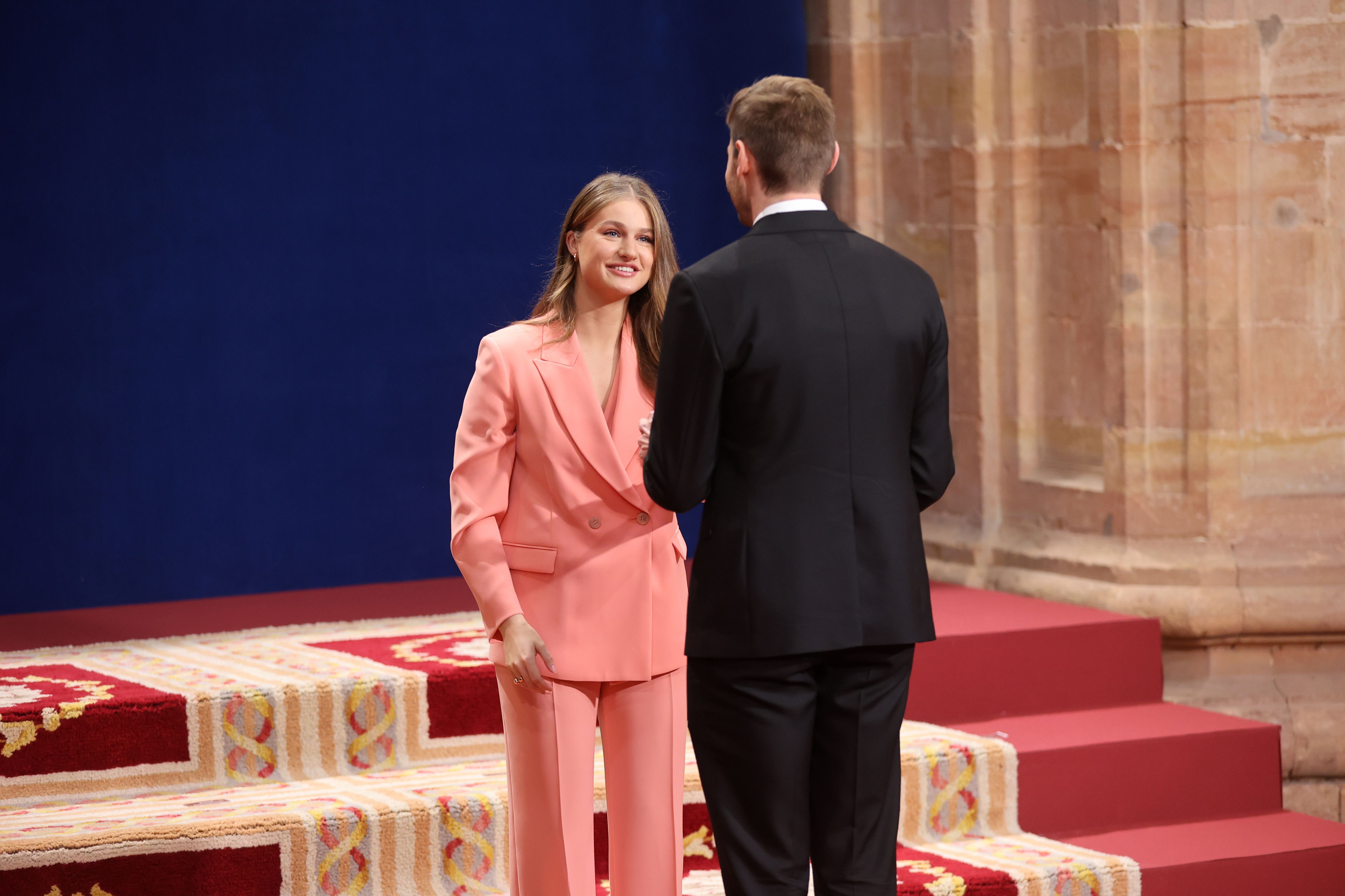 La princesa Leonor durante la recepción de los Premiados Princesa de Asturias 2026