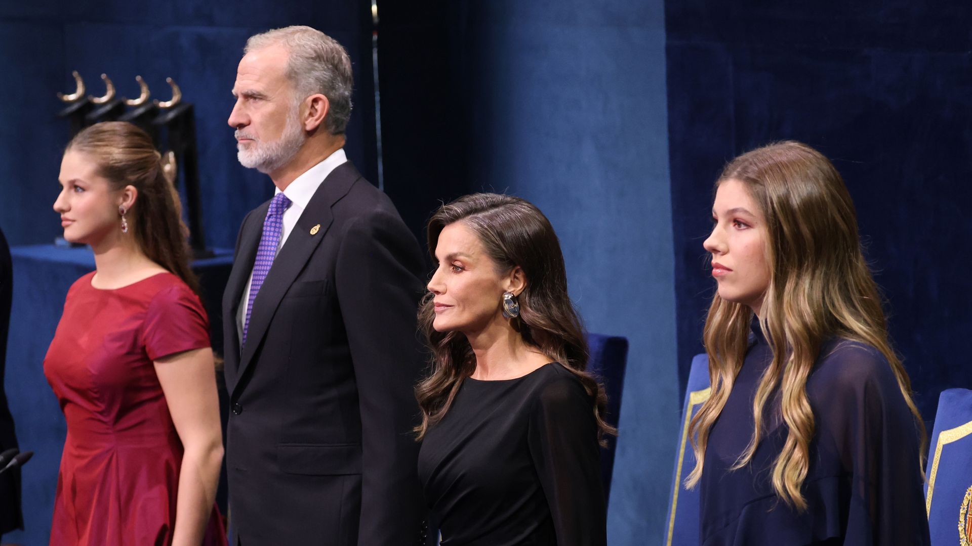 La princesa Leonor, Felipe VI, Letizia y la infanta Sofía, este 23 de octubre