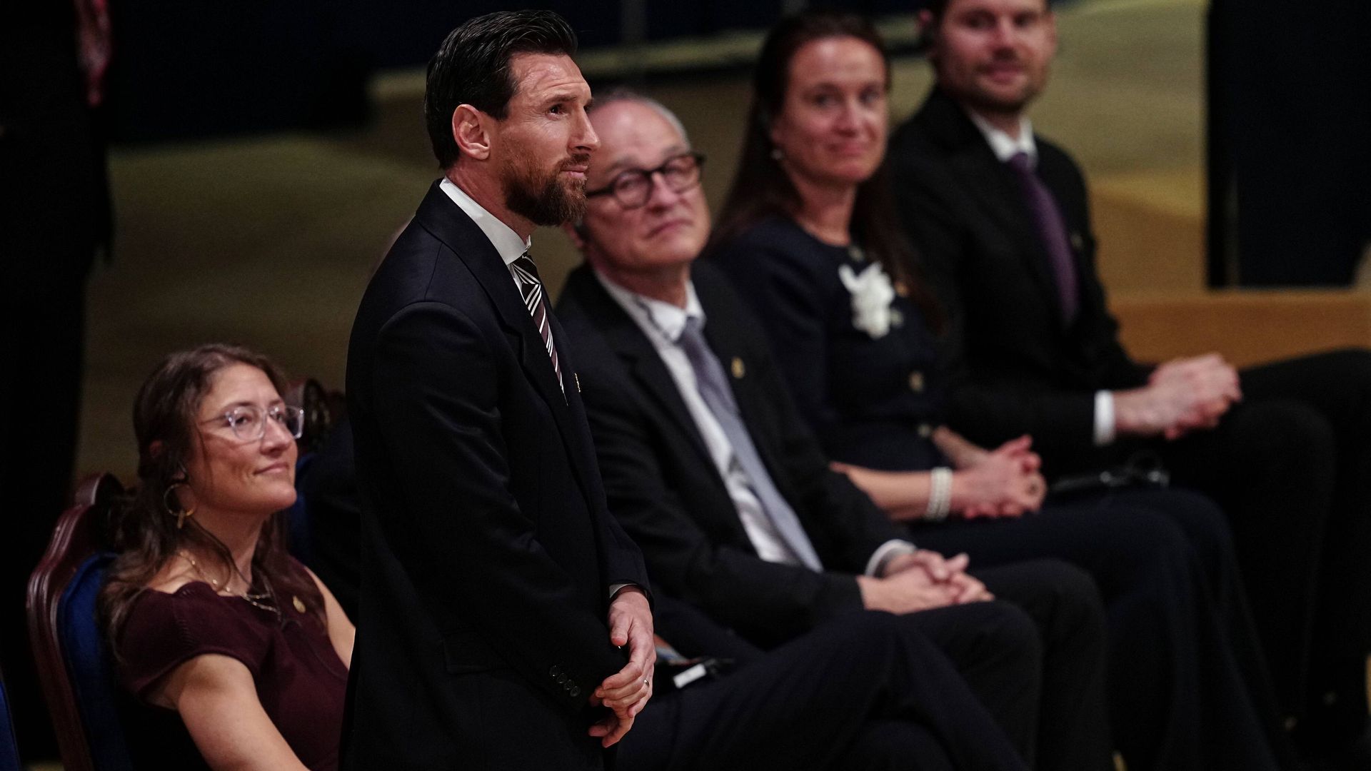Leo Messi, en un momento de la ceremonia de entrega de los Premios Princesa de Asturias 2026