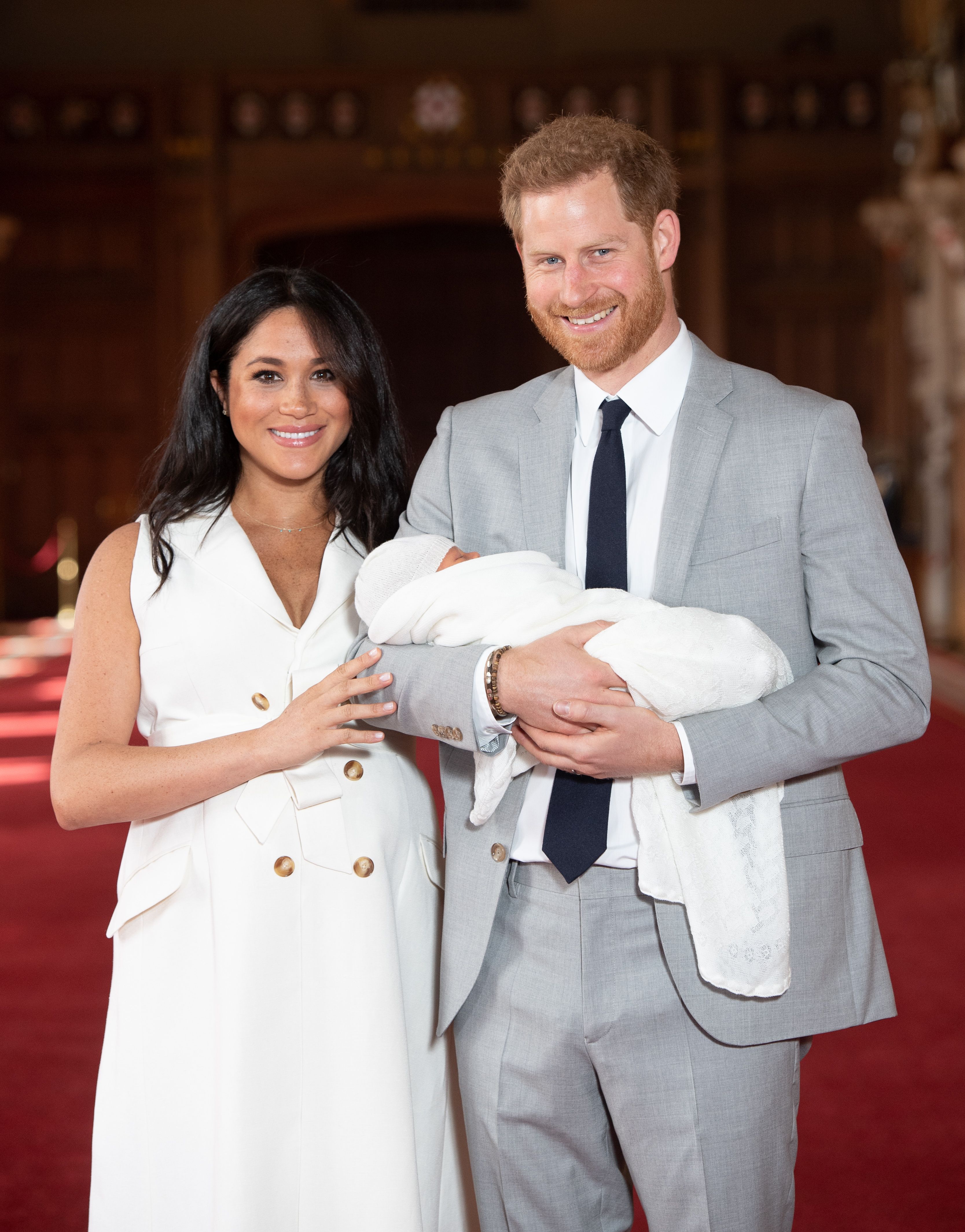 Meghan Markle y el príncipe Harry, tras el nacimiento de su hijo Archie