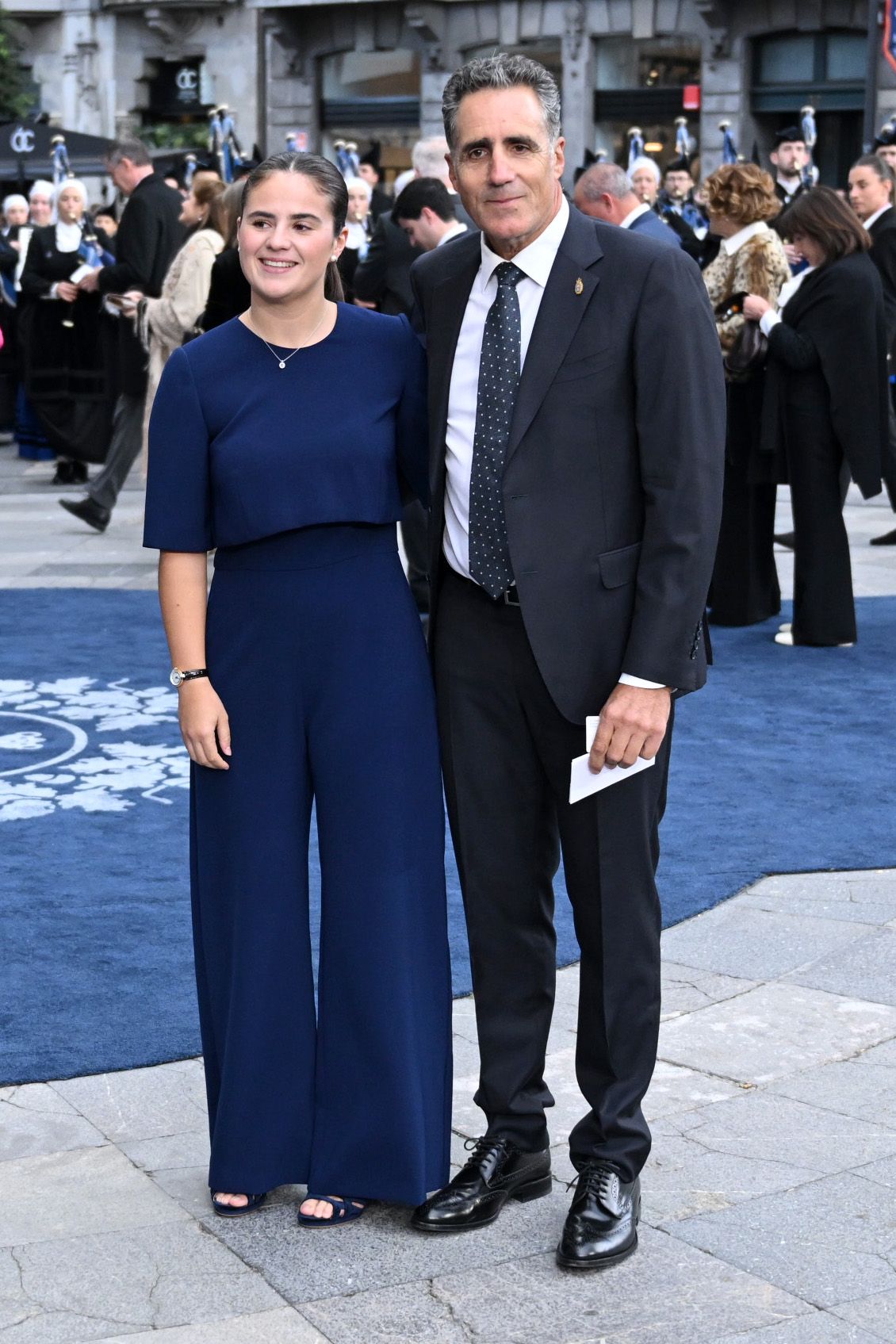 Miguel Induráin y su hija, en los Premios Princesa de Asturias 2026