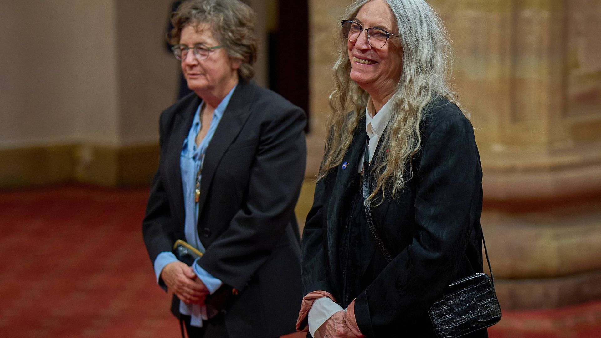 Patti Smith, a su llegada al Teatro Campoamor