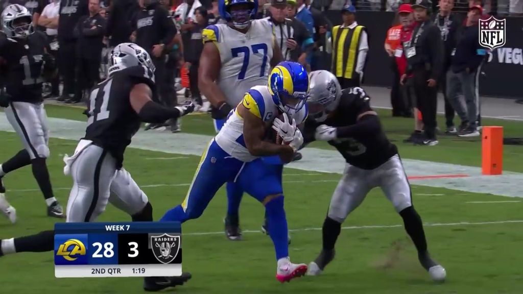 El touchdown con reverso de Kyren Williams: una aceleración endiablada
