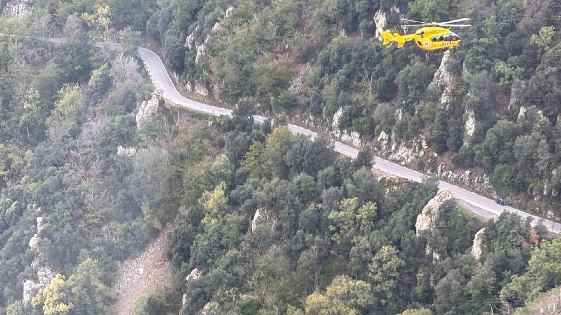 Imagen tomada por Bomberos de Cataluña del accidente