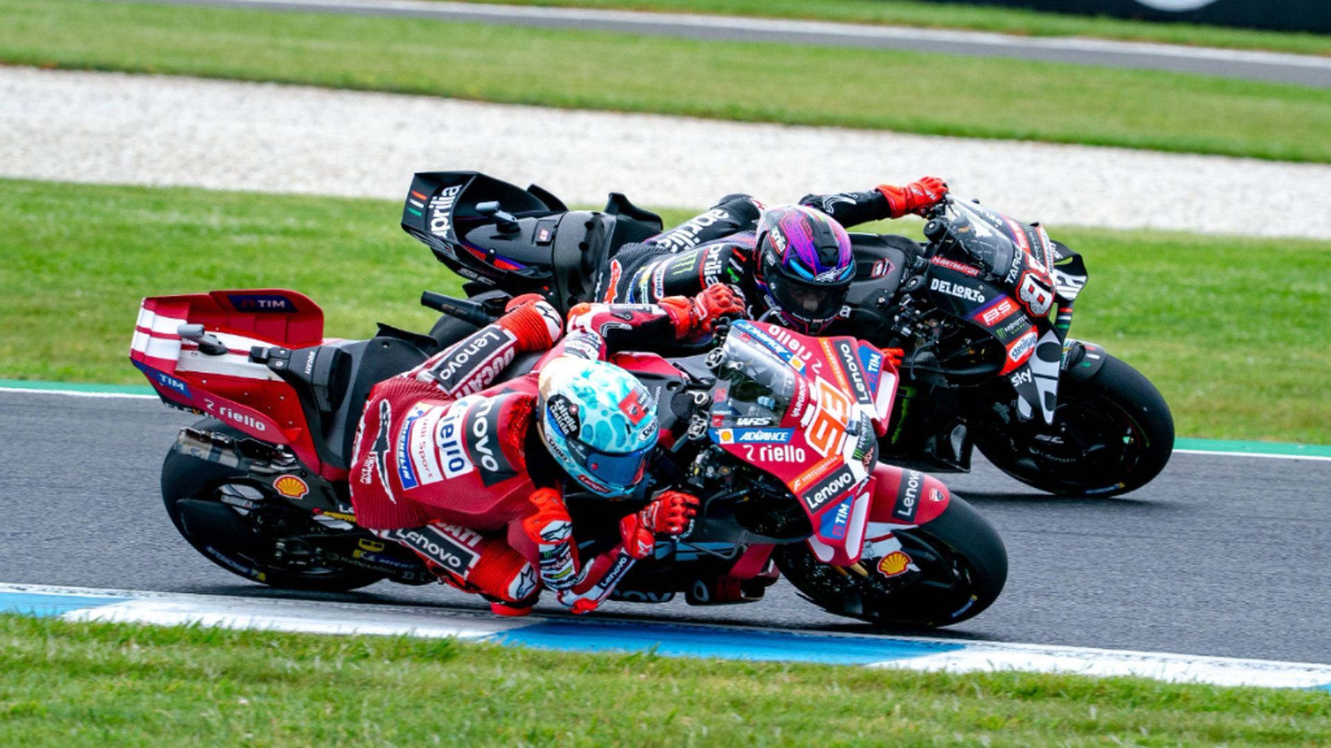 Jorge Martín y Marc Márquez, en Phillip Island Jorge Martín y Marc Márquez, en Phillip Island