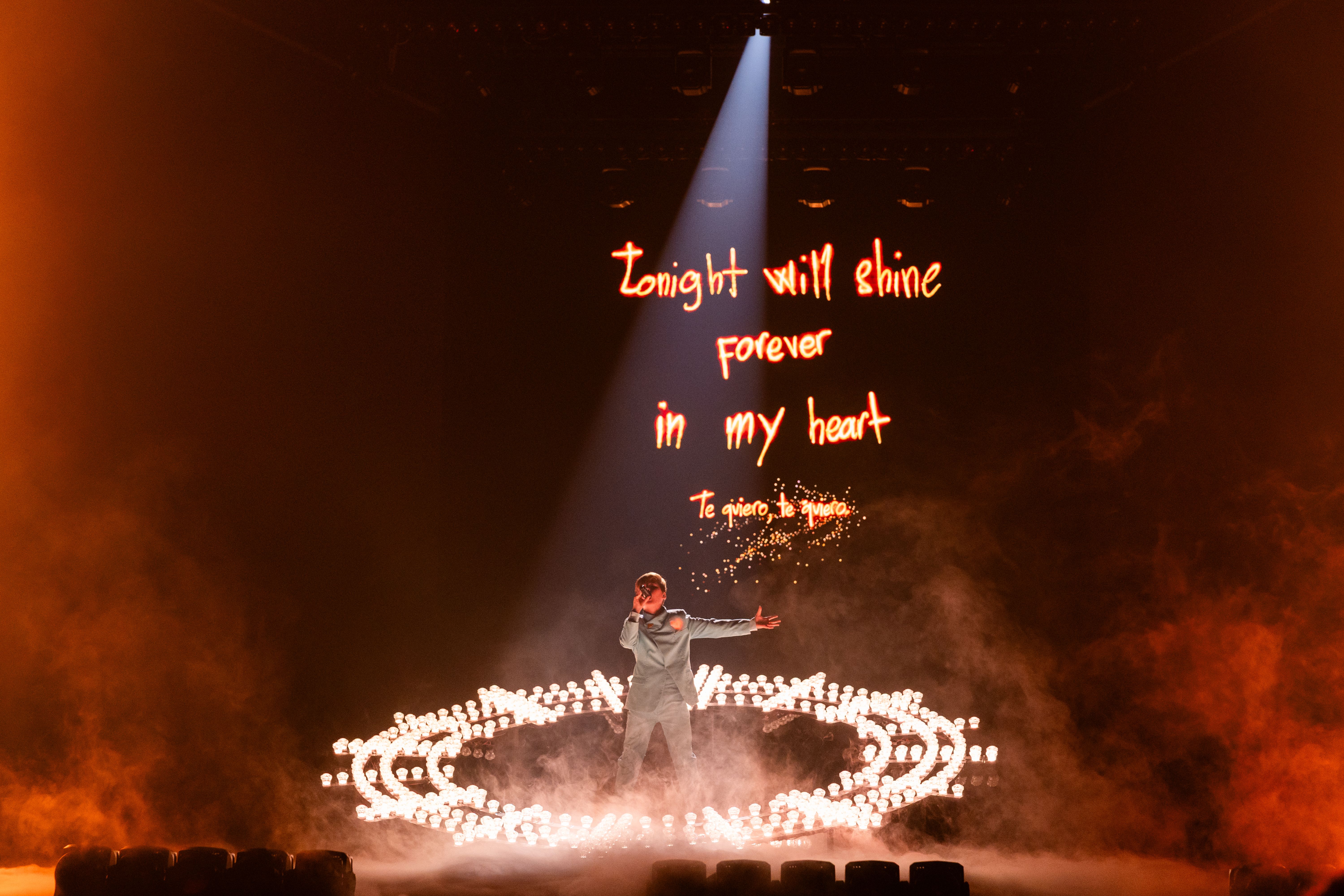 Parte final de la canción que interpretó Lucas en Eurovisión Junior
