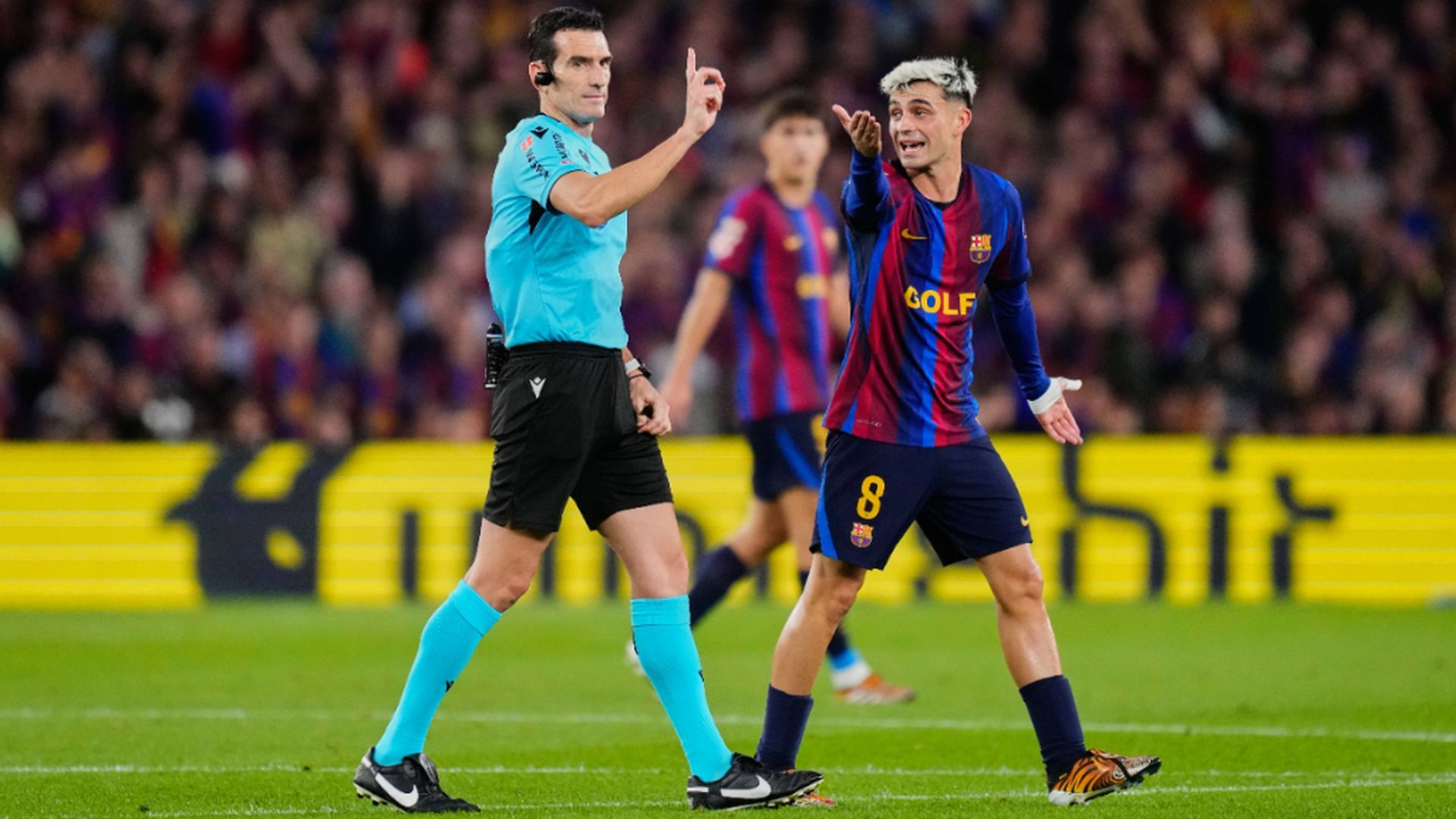 Pedri, en el Camp Nou
