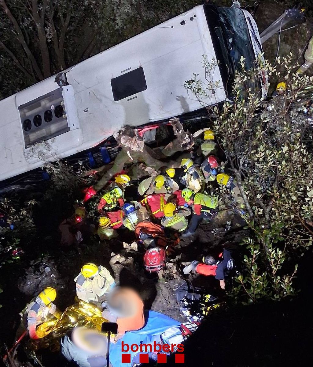 Accidente de autobús en Barcelona