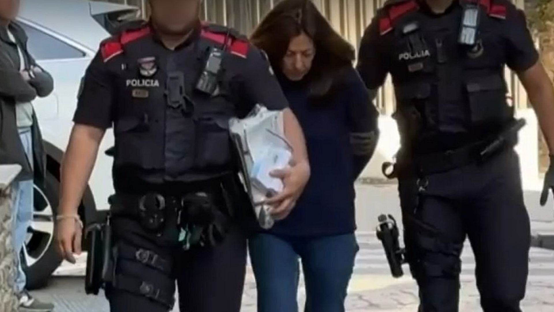 Belén López Granados, cuando fue detenida por la muerte del arquitecto Josep Juanpere