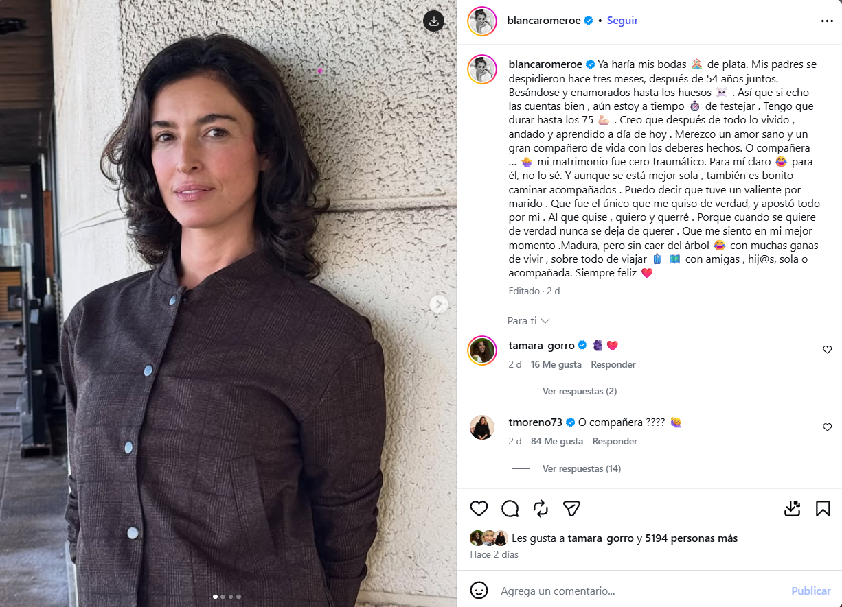 Blanca Romero recuerda su boda con Cayetano Rivera