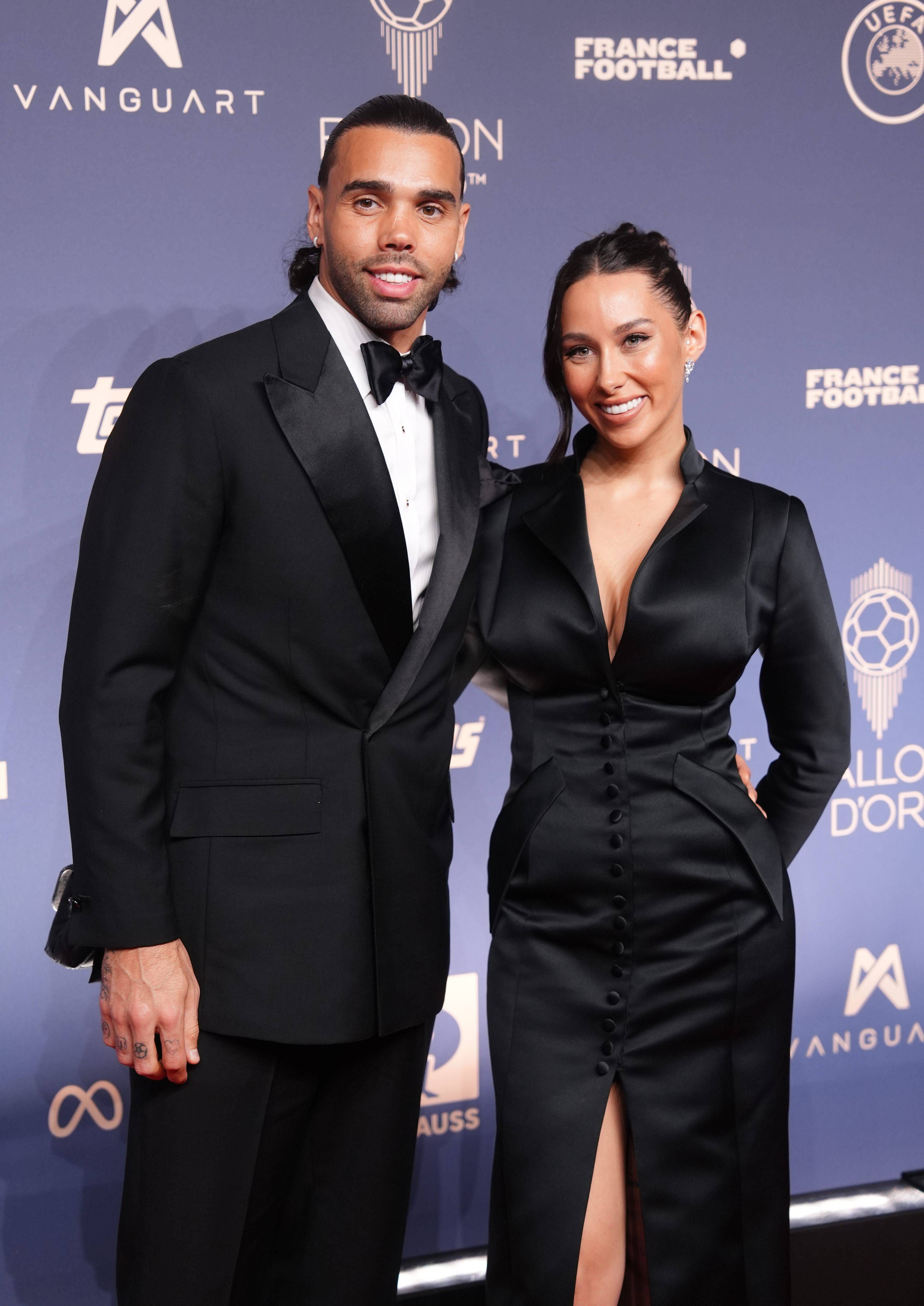 David Raya y su mujer, Tatiana Trouboul