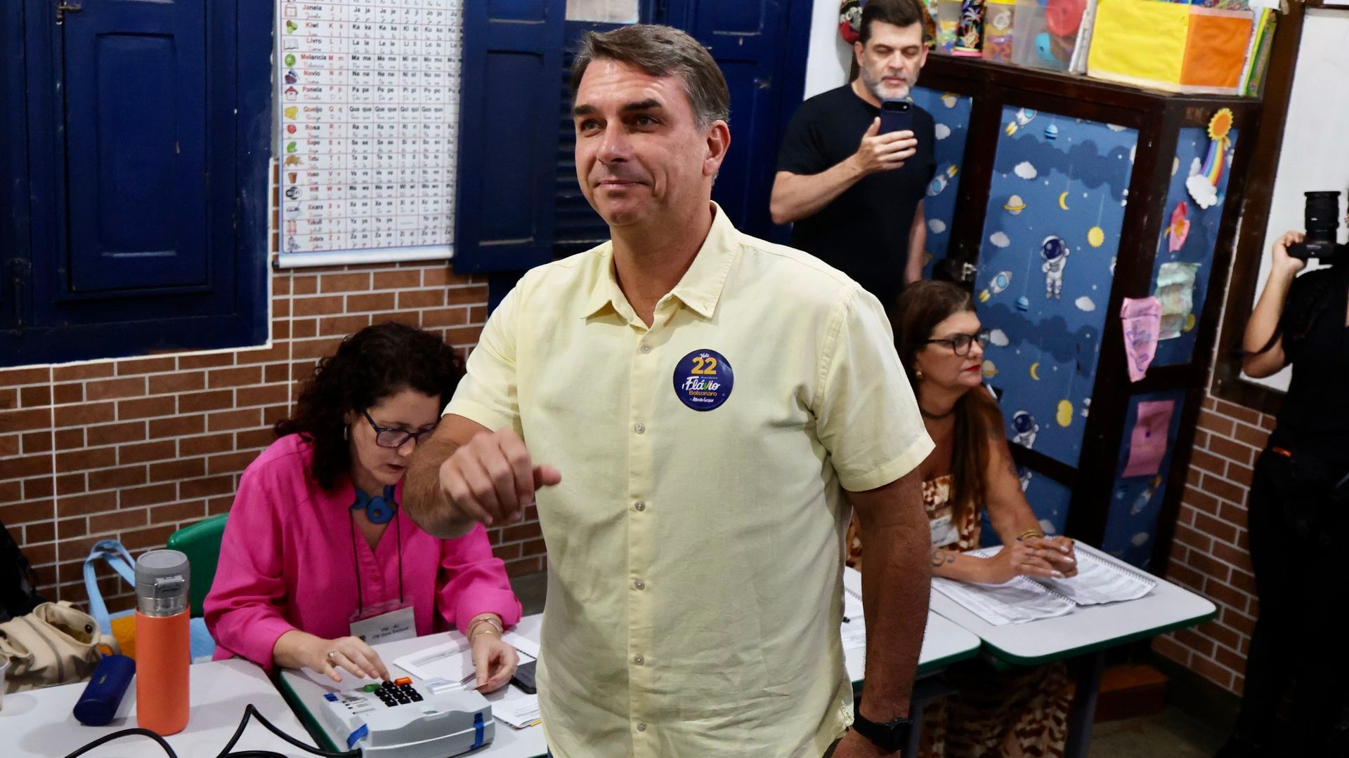 El candidato ultraderechista a la Presidencia de Brasil, Flávio Bolsonaro
