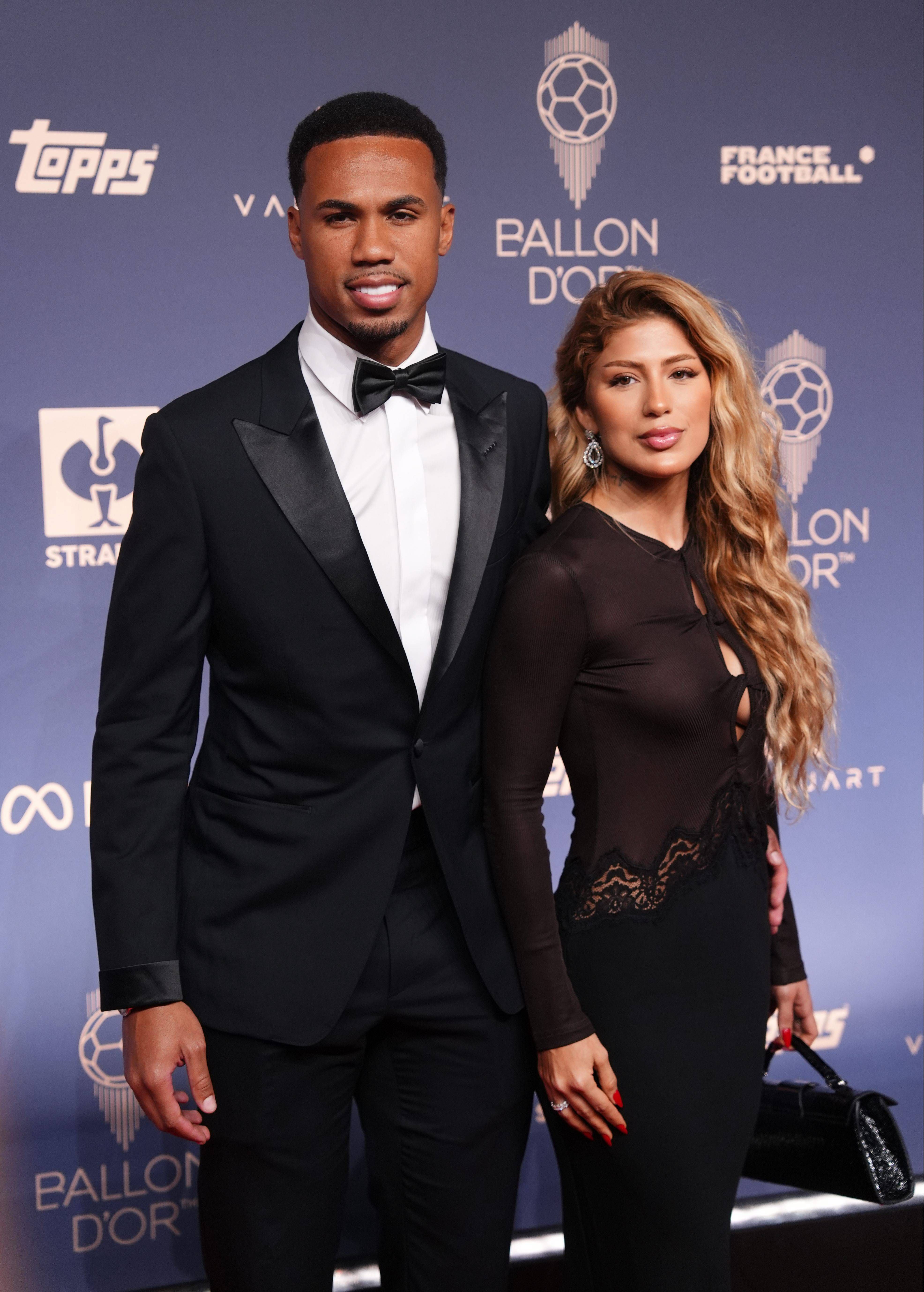 Gabriel Magalhaes y su mujer, Gabrielle Figueiredo