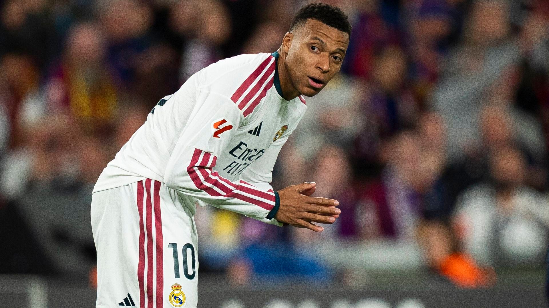 Kylian Mbappé en El Clásico del Camp Nou Kylian Mbappé en El Clásico del Camp Nou