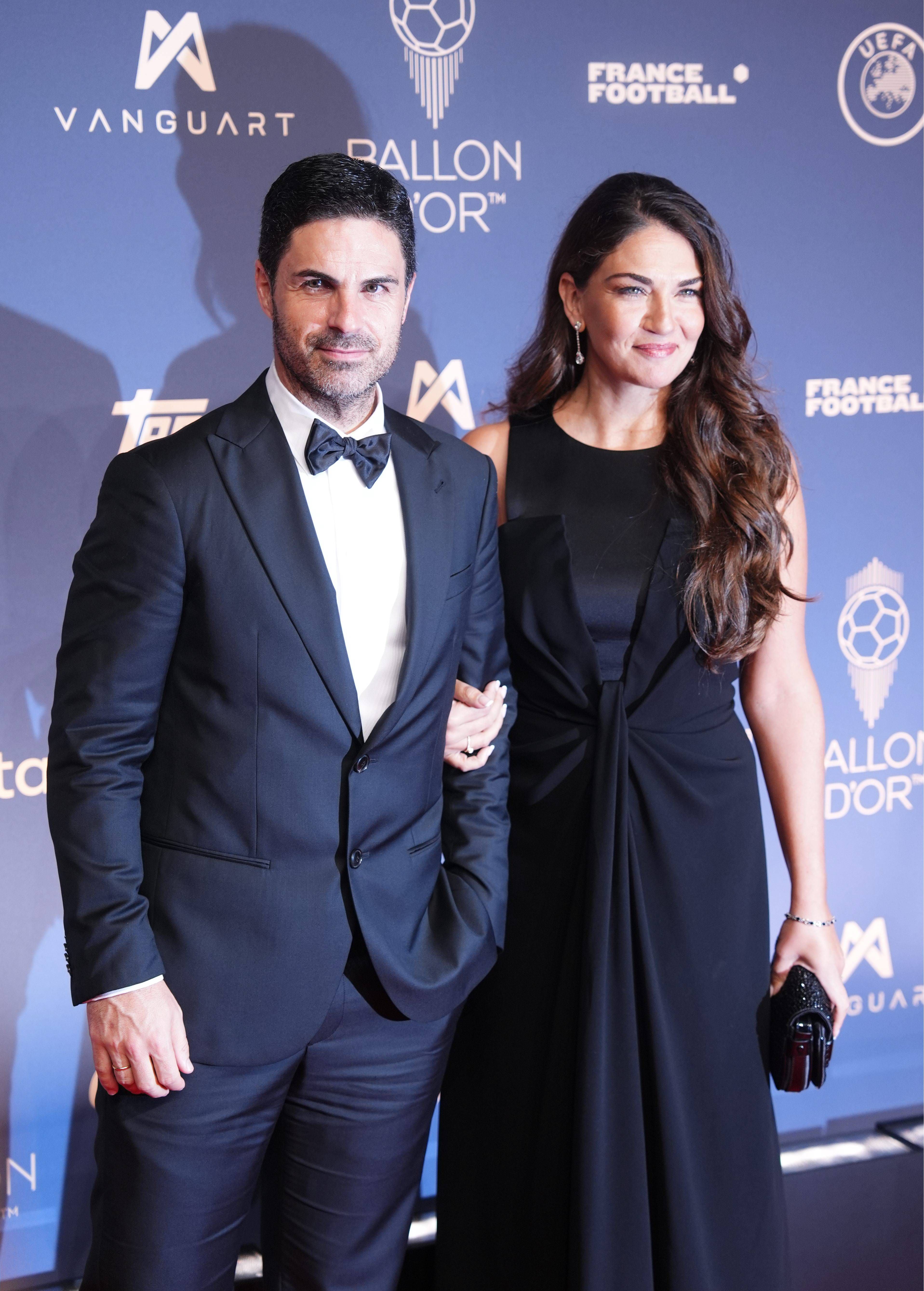 Mikel Arteta y su mujer, Lorena Bernal