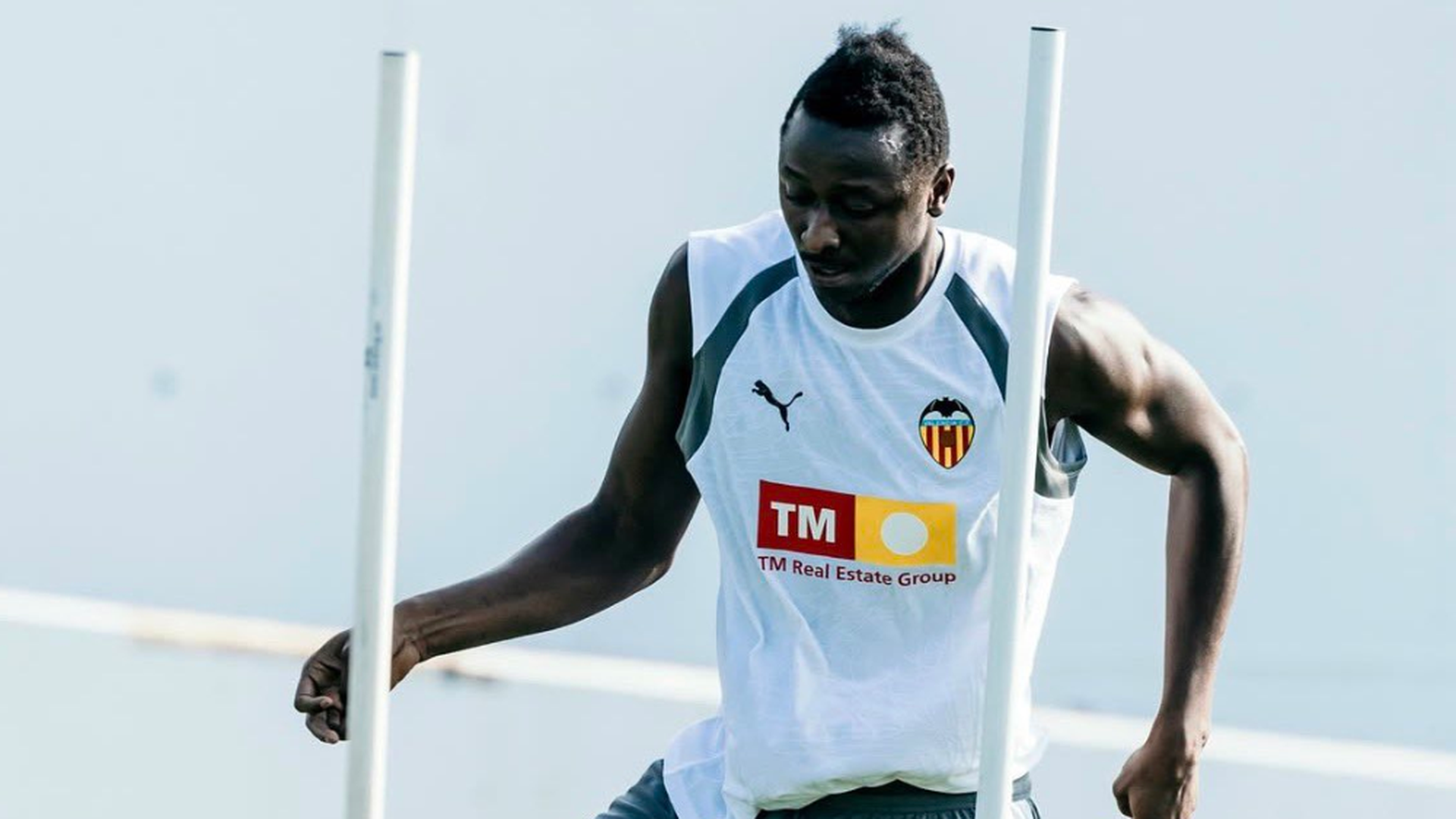 Sadiq entrenándose