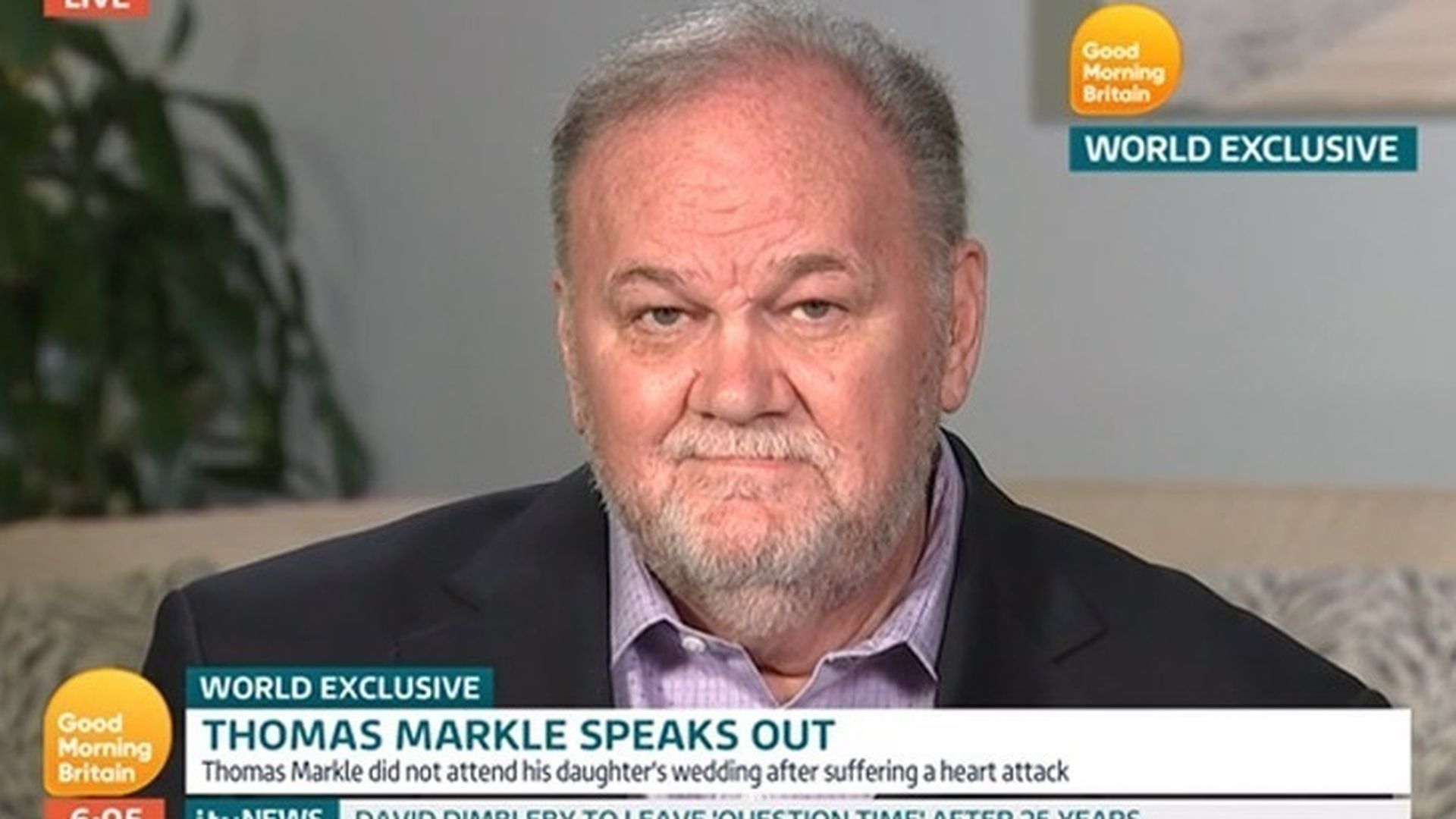 Thomas Markle, el padre de Meghan Markle, investigado por pornografía infantil