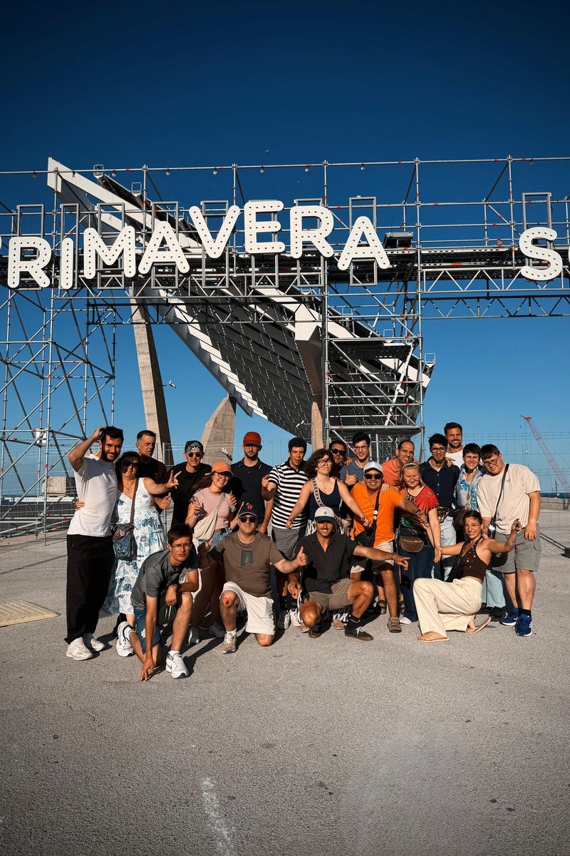 Un grupo de usuarios durante un viaje al festival Primavera Sound