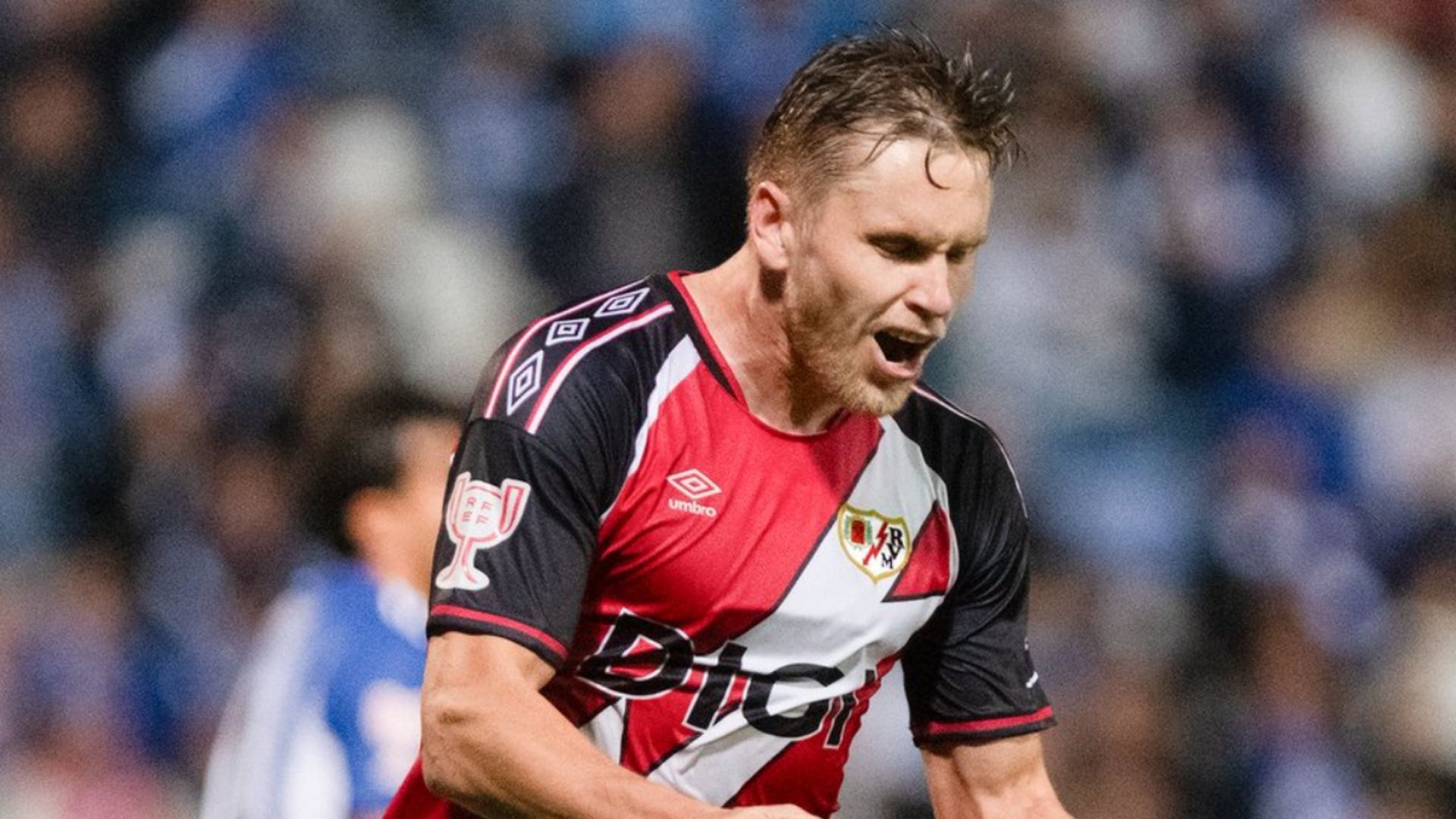 Alemao celebra su gol en el Recreativo - Rayo Vallecano Alemao celebra su gol en el Recreativo - Rayo Vallecano