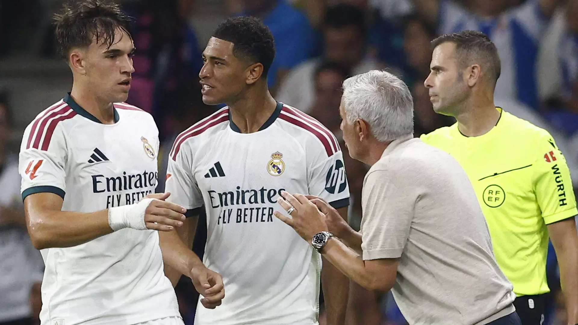 Carlos Espí en el Bernabéu
