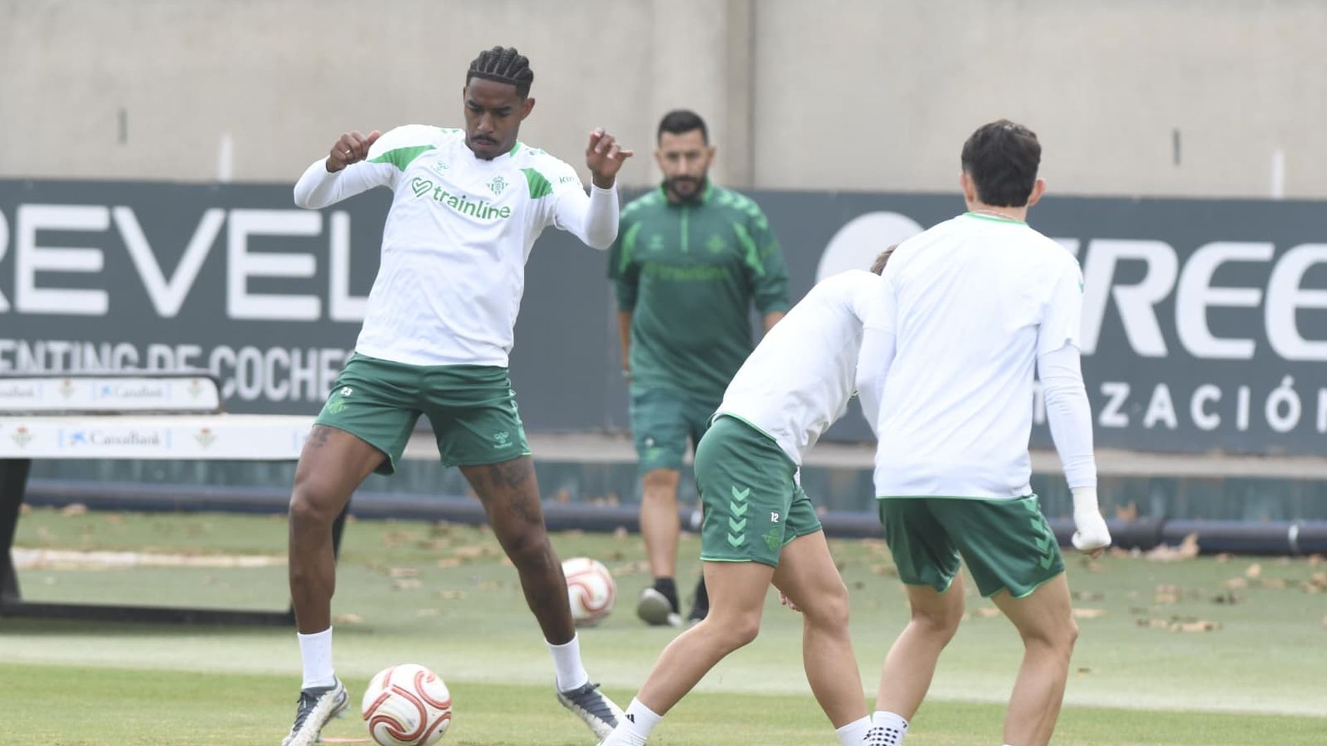 Junior Firpo, en la sesión de este martes