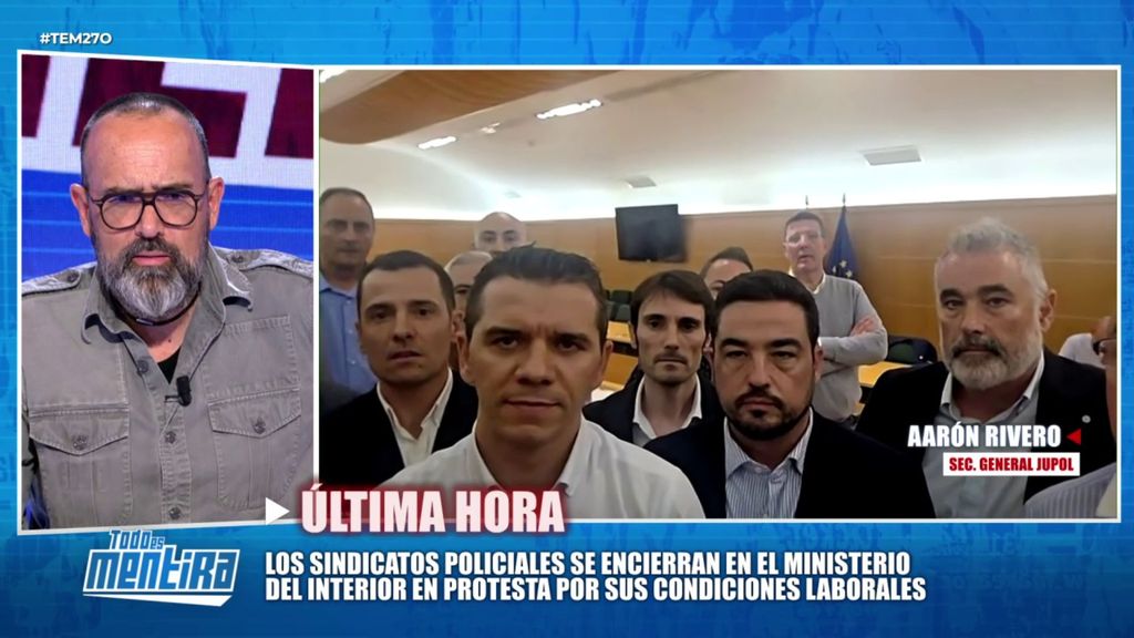 Los sindicatos policiales se encierran en el Ministerio del Interior: “Pedimos que se nos reconozca como profesión de riesgo”