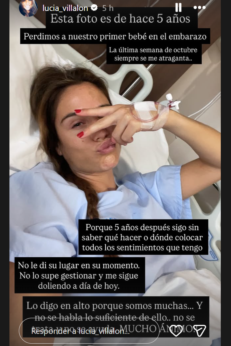Lucia Villalón recuerda su aborto