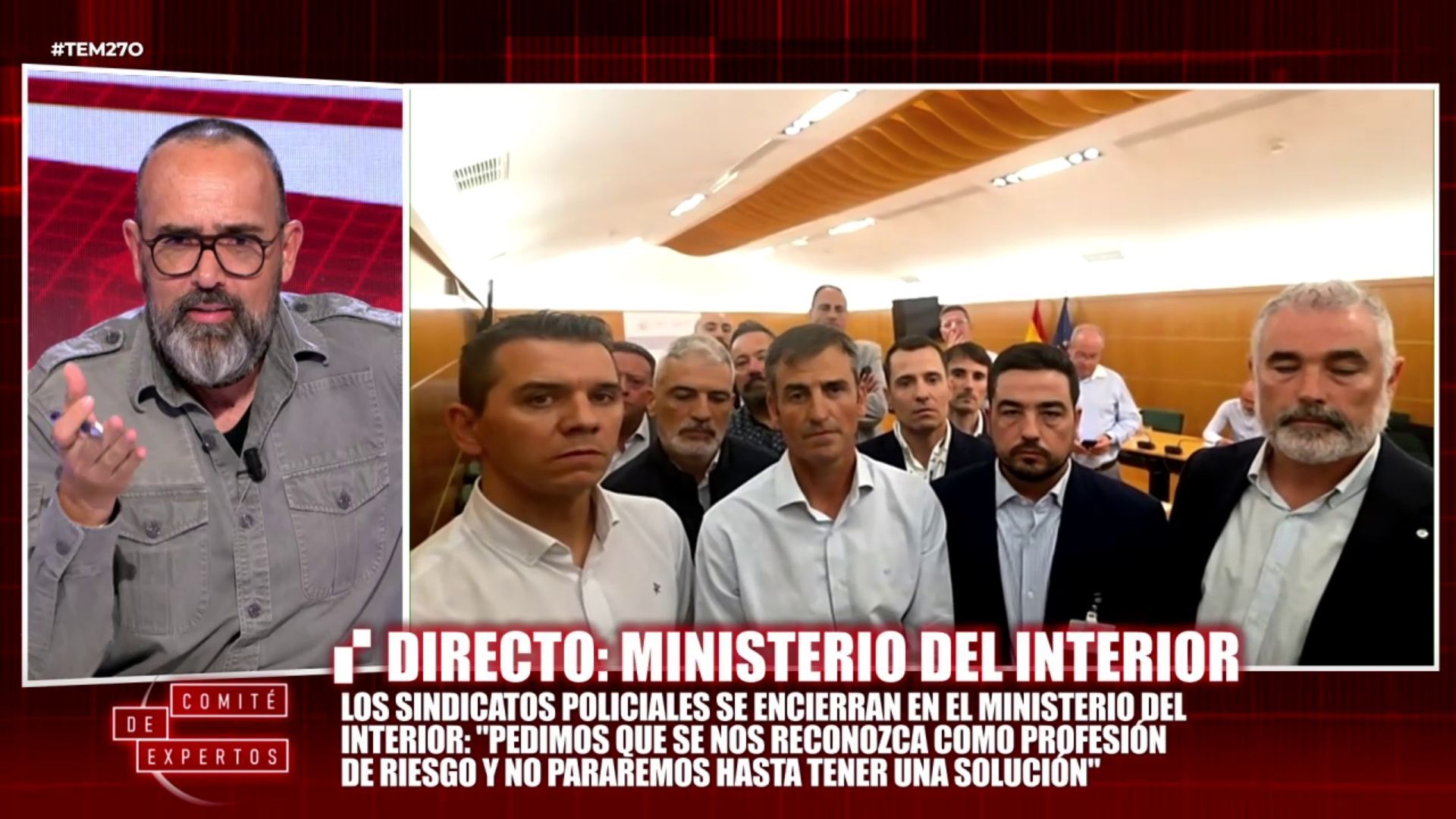 Risto Mejide muestra su apoyo a los sindicatos policiales encerrados en el ministerio del Interior: “Estamos todos con vosotros”