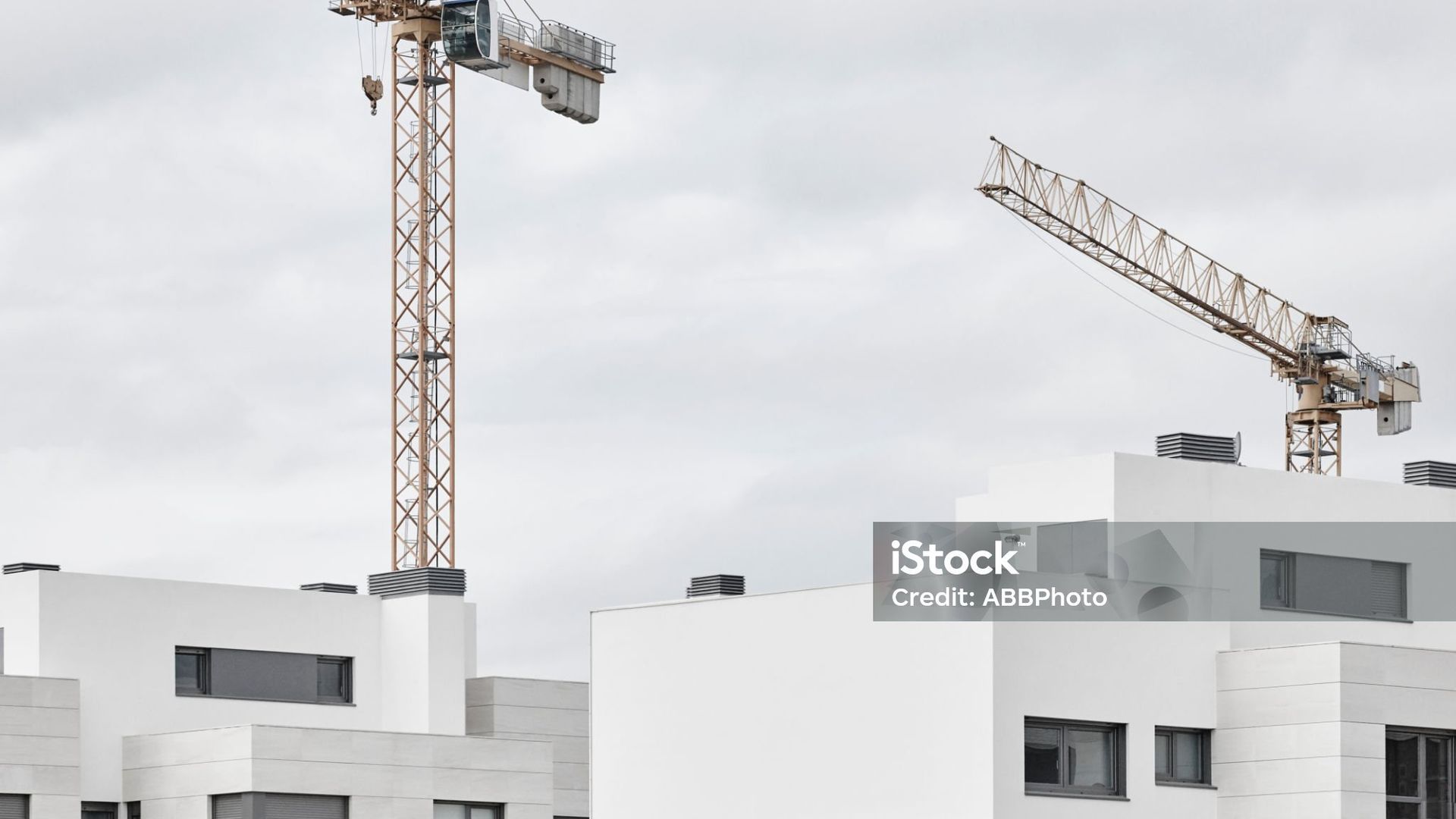 Viviendas modernas en construcción