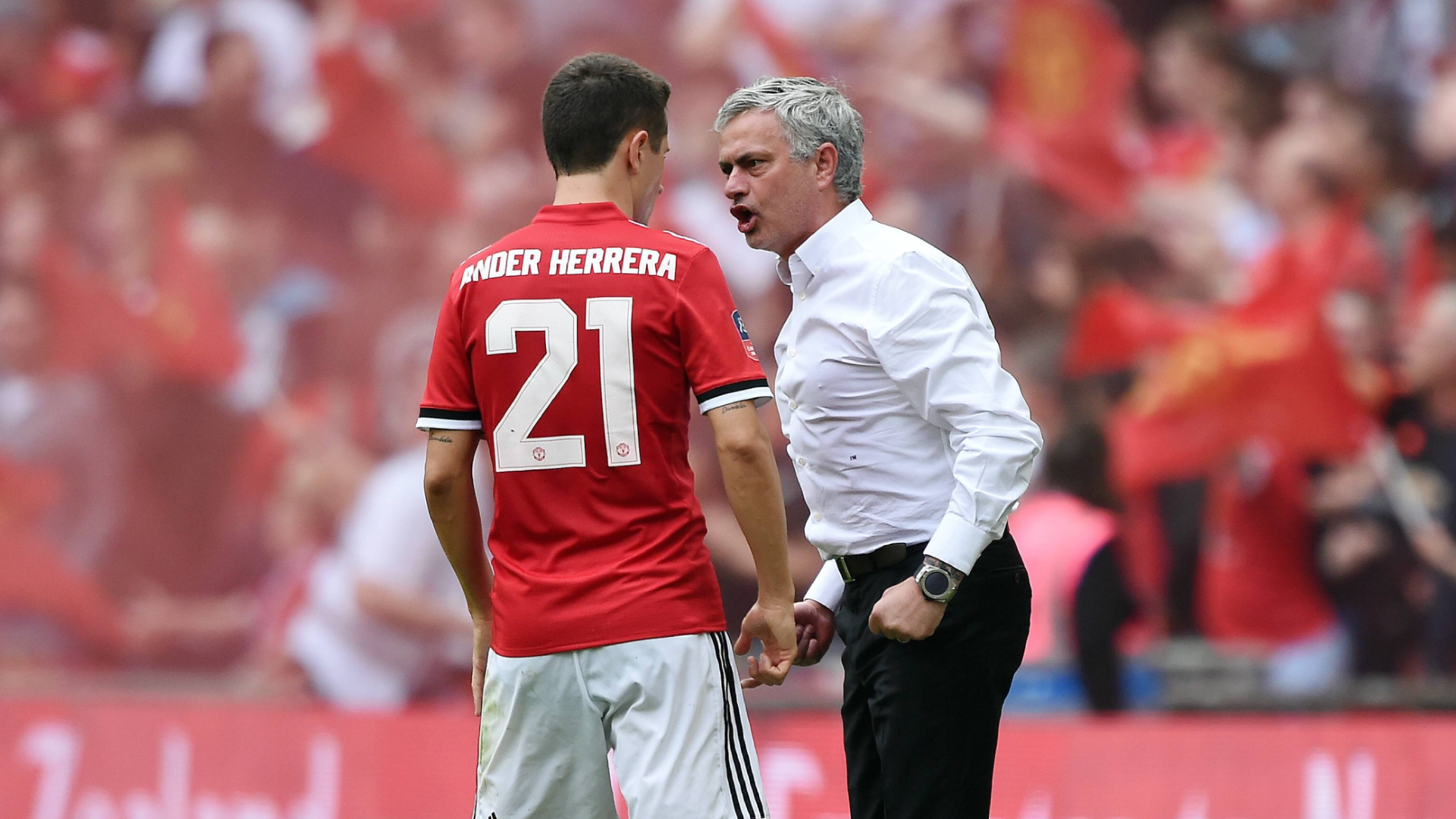 Ander Herrera y José Mourinho, en su etapa en el Manchester United Ander Herrera y José Mourinho, en su etapa en el Manchester United