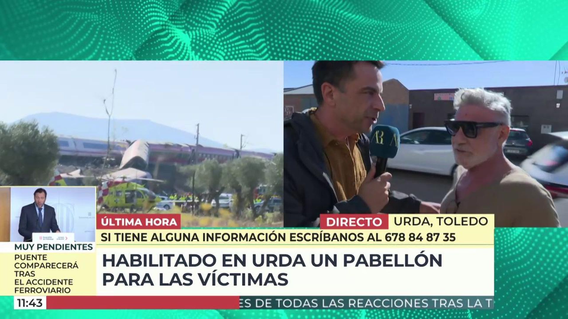 El arquitecto Joaquín Torres viajaba en uno de los trenes siniestrados en Urda: "Nos hemos salvado de milagro"