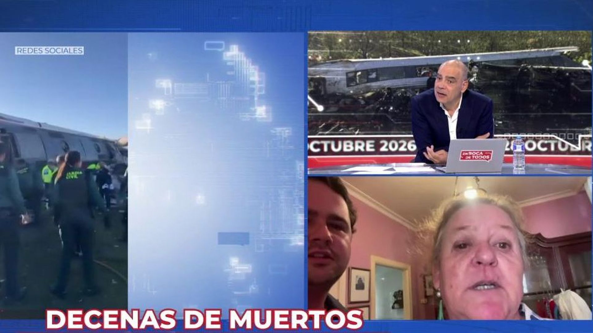 Emilio localiza a su prima en directo en ‘En boca de todos’: “Se la llevan al hospital de Toledo”