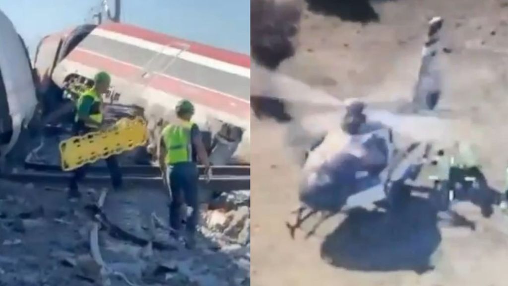 GREIM, helicópteros y la UME se vuelcan en el rescate de las víctimas del choque de trenes en Toledo