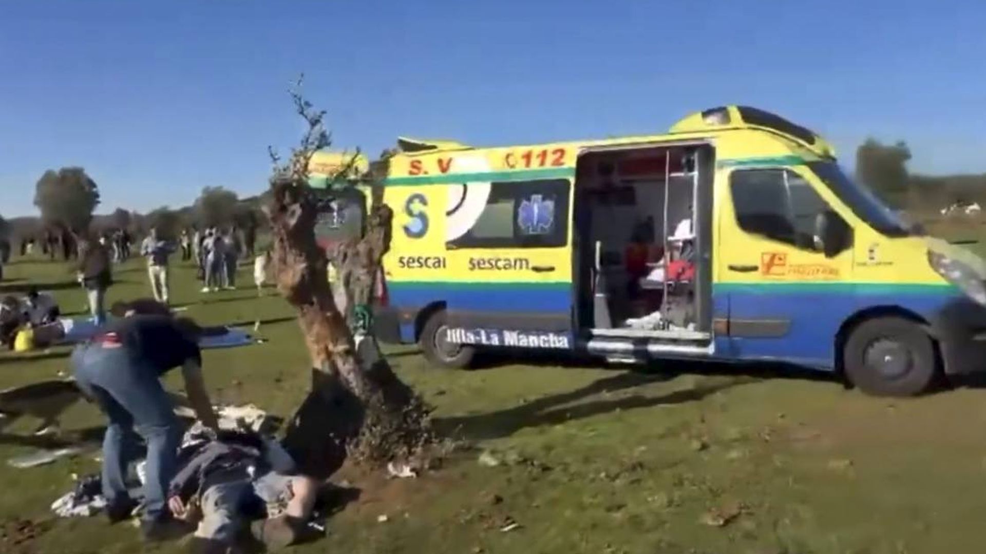 Imagen del accidente de tren en Urda