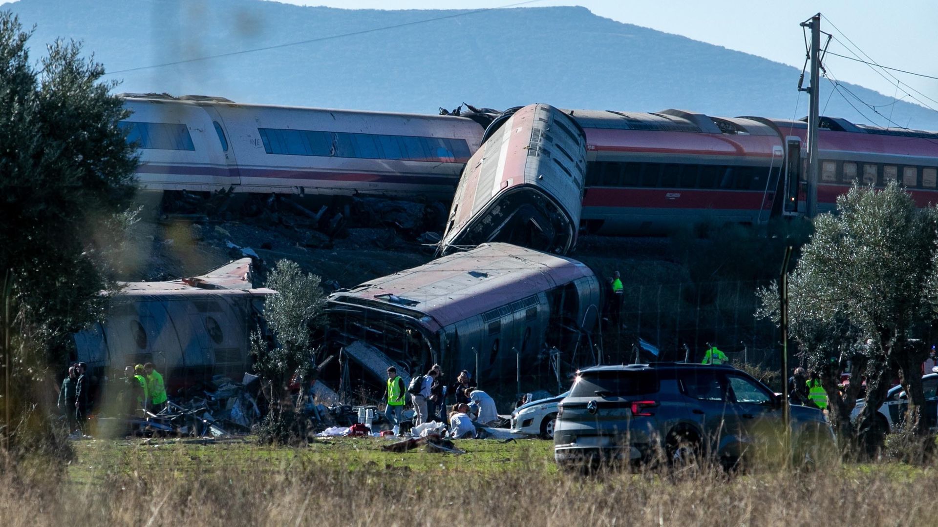 Imagen del accidente entre dos trenes en Urda, en Toledo