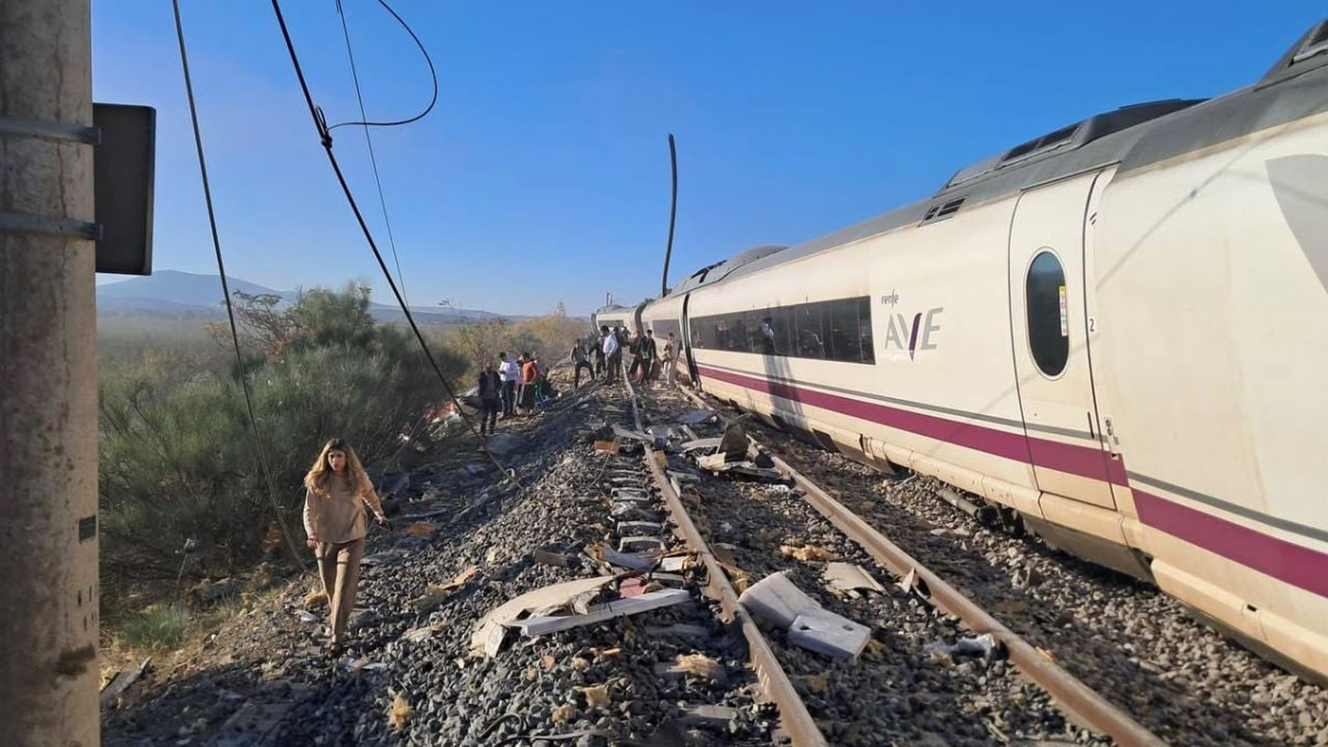 Imagen del accidente entre dos trenes en Urda, Toledo