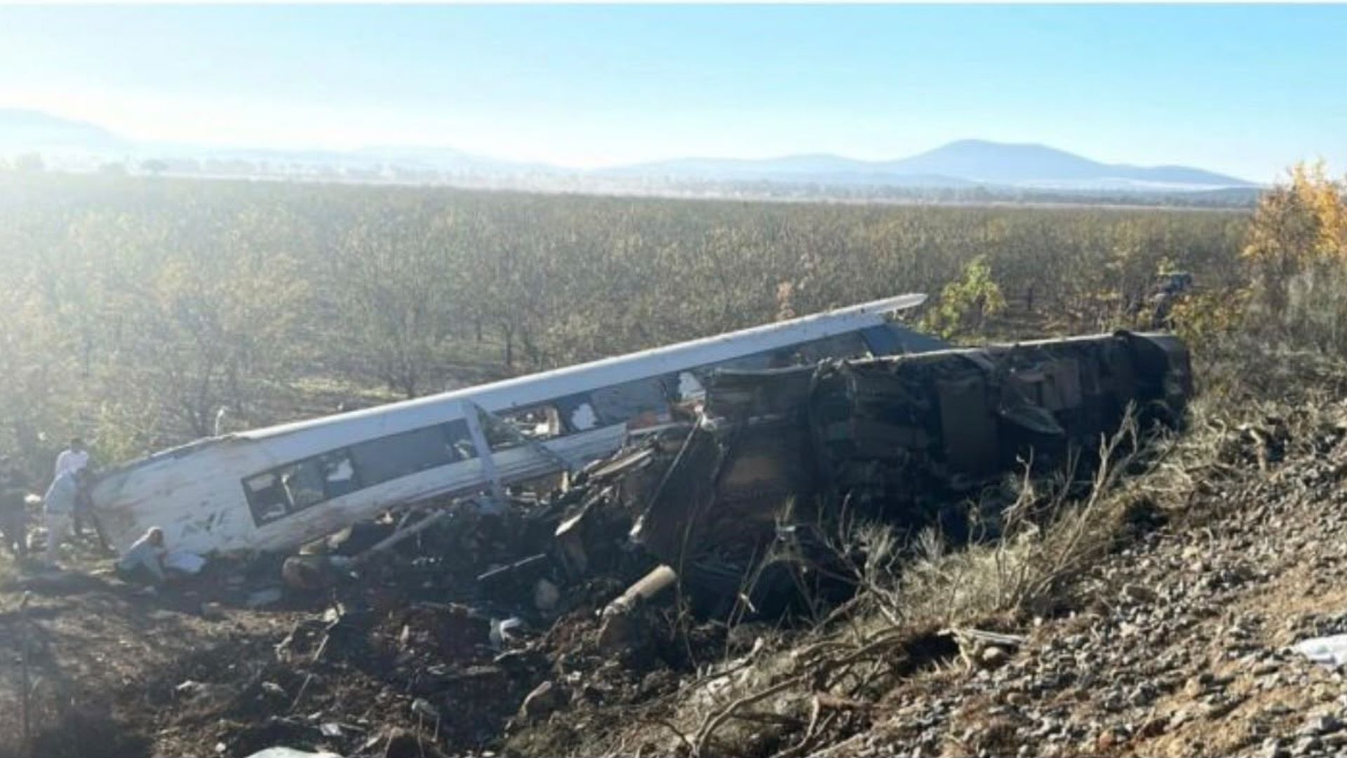 Imagen del accidente entre dos trenes en Urda, Toledo