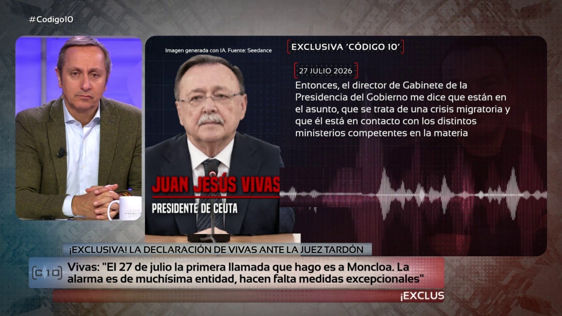 Juan Jesús Vivas, sobre la llamada que hizo a Moncloa antes de la crisis migratoria en Ceuta