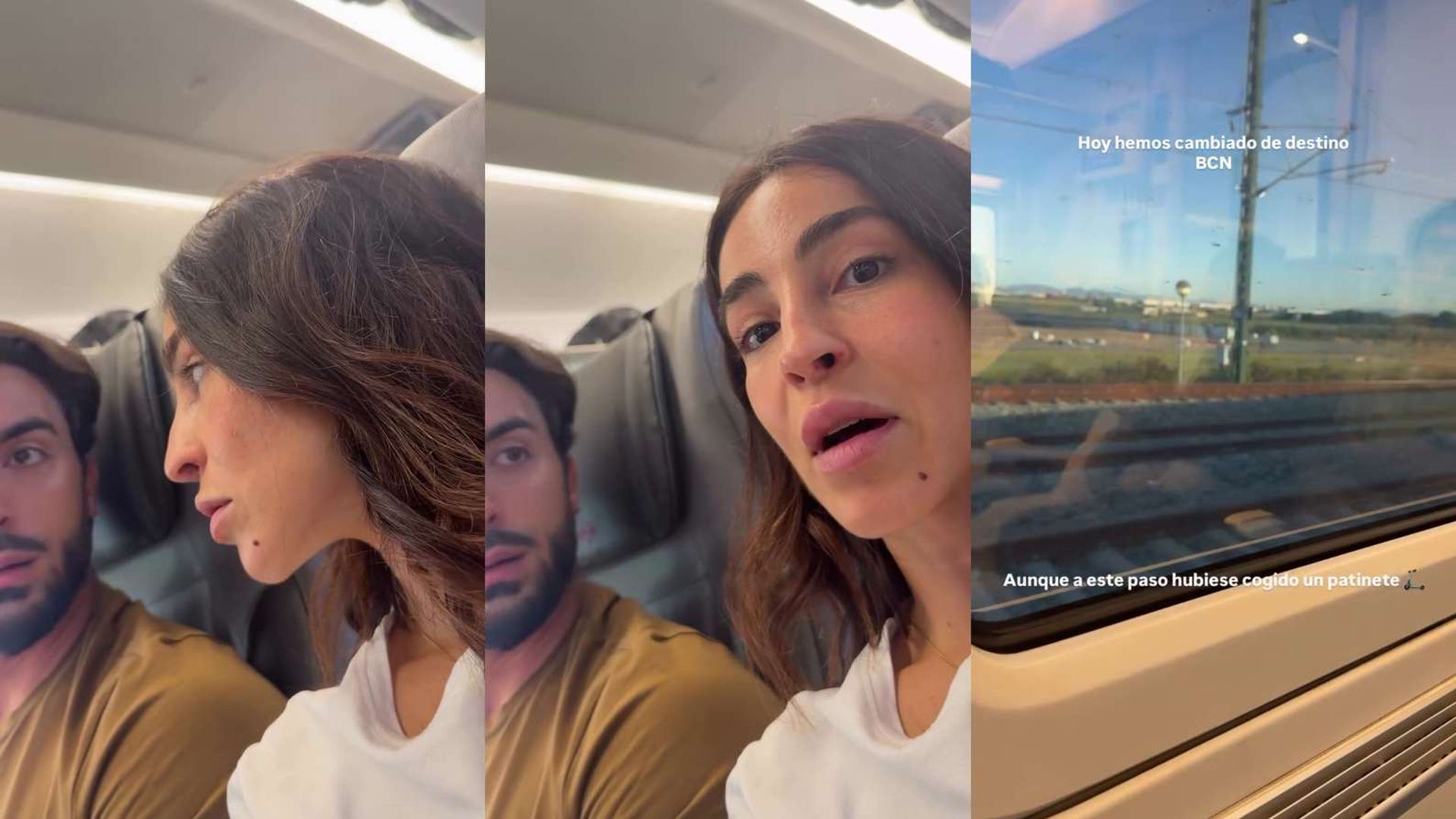Las imágenes de Borja y Ana viajando en tren mientras ocurría el accidente ferroviario